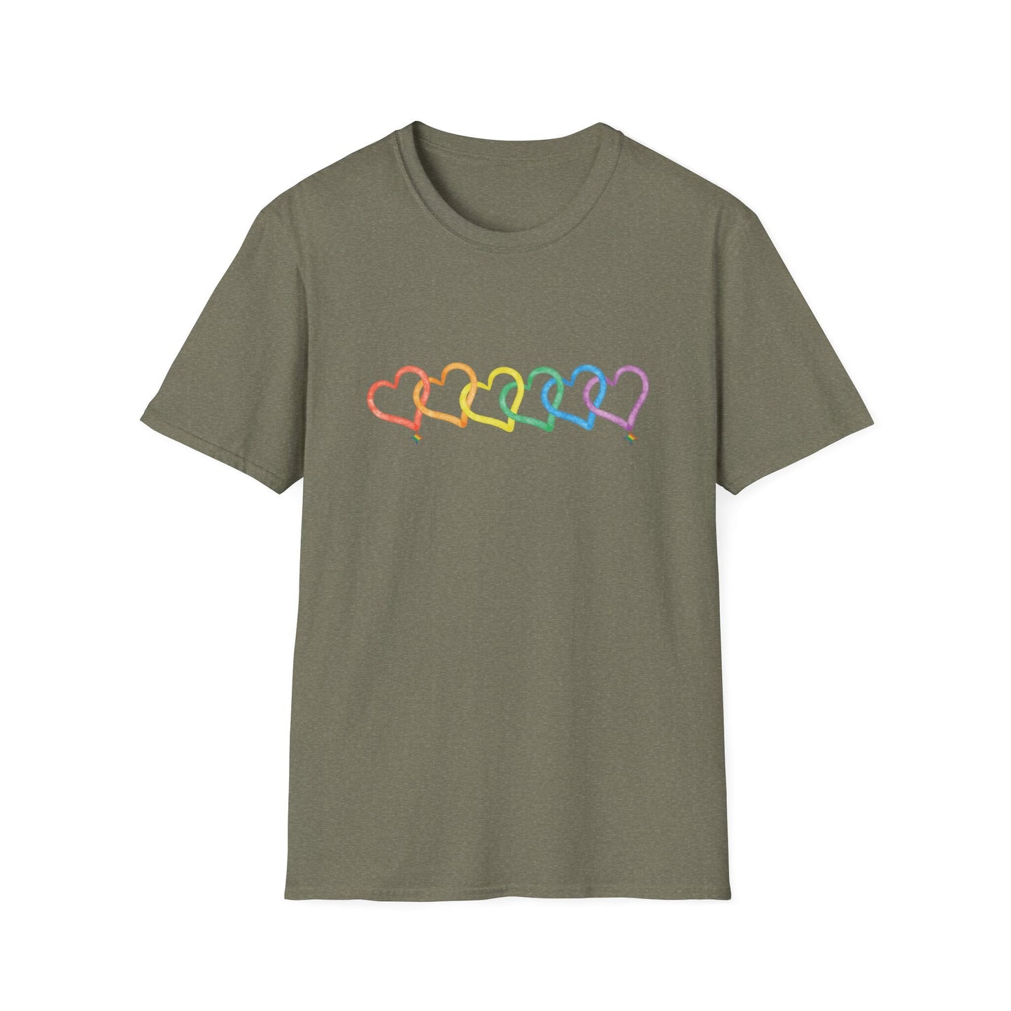 Rainbow Heart Shirt, Love is Love, LGBTQ Pride Shirt, Rainbow TShirt for Pride Month Gift, Gay Lesbian Birthday Gift, Pride Shirt Unisex