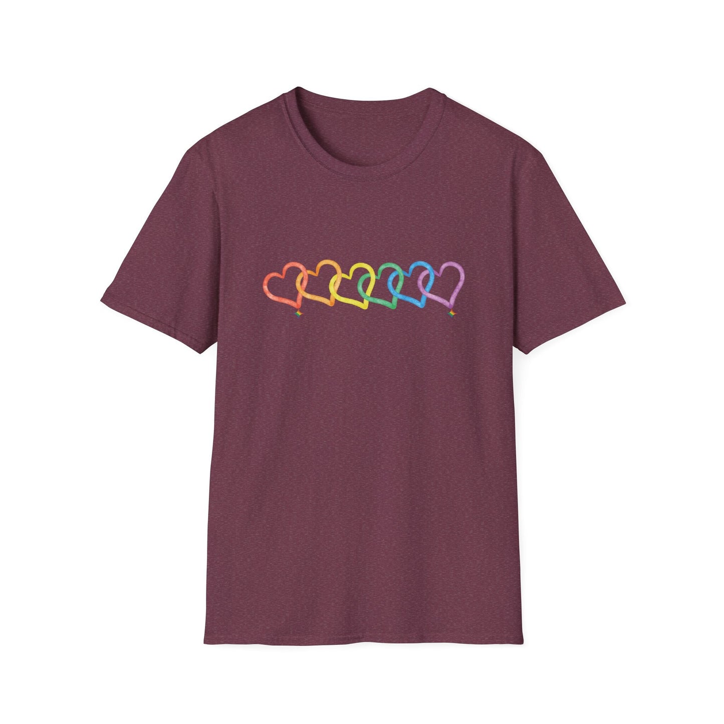 Rainbow Heart Shirt, Love is Love, LGBTQ Pride Shirt, Rainbow TShirt for Pride Month Gift, Gay Lesbian Birthday Gift, Pride Shirt Unisex