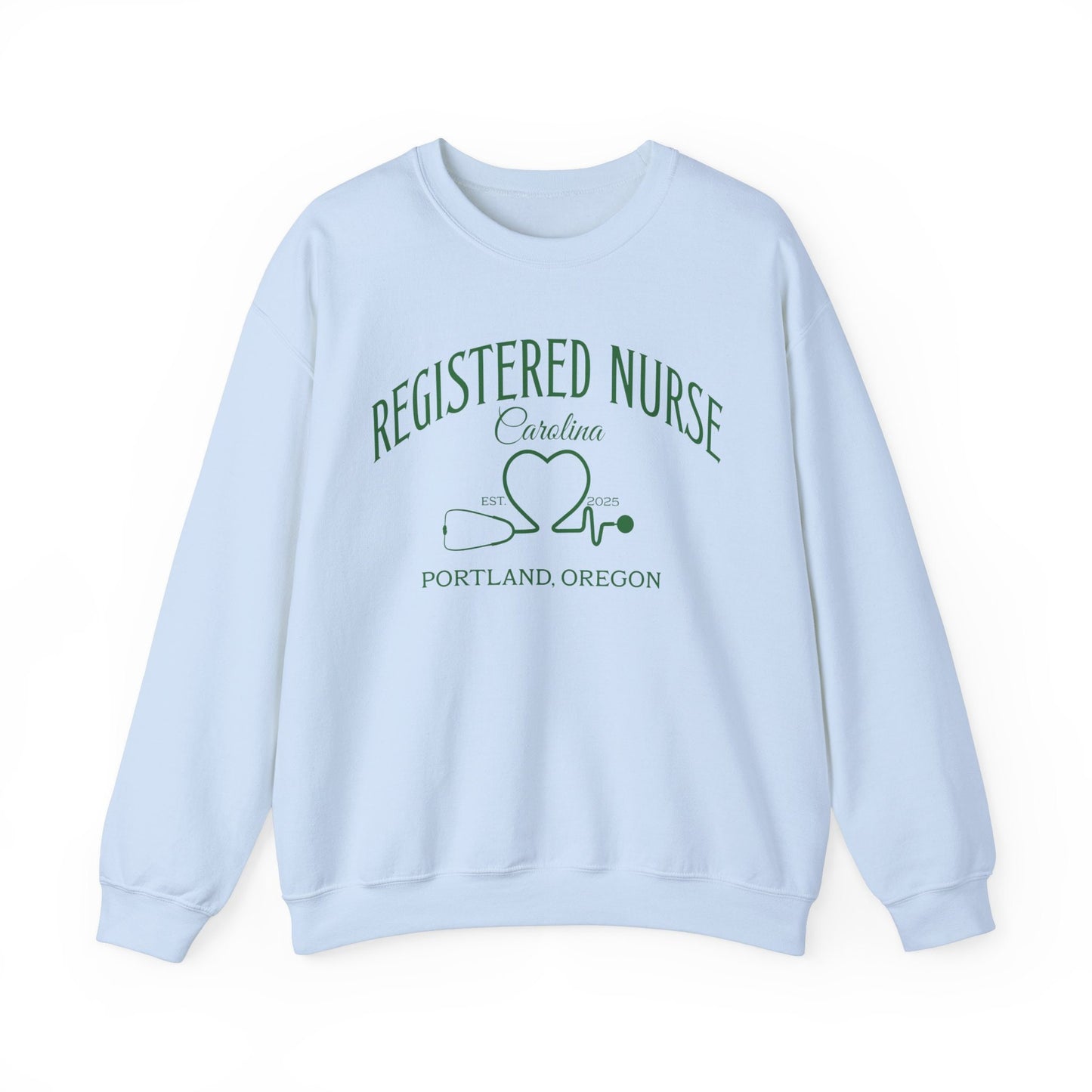 Custom Name Registered Nurse Sweatshirt, Graduation Gift Nurses, Personalized Sweatshirt for RN, Gift for Registered Nurse, Nursing School
