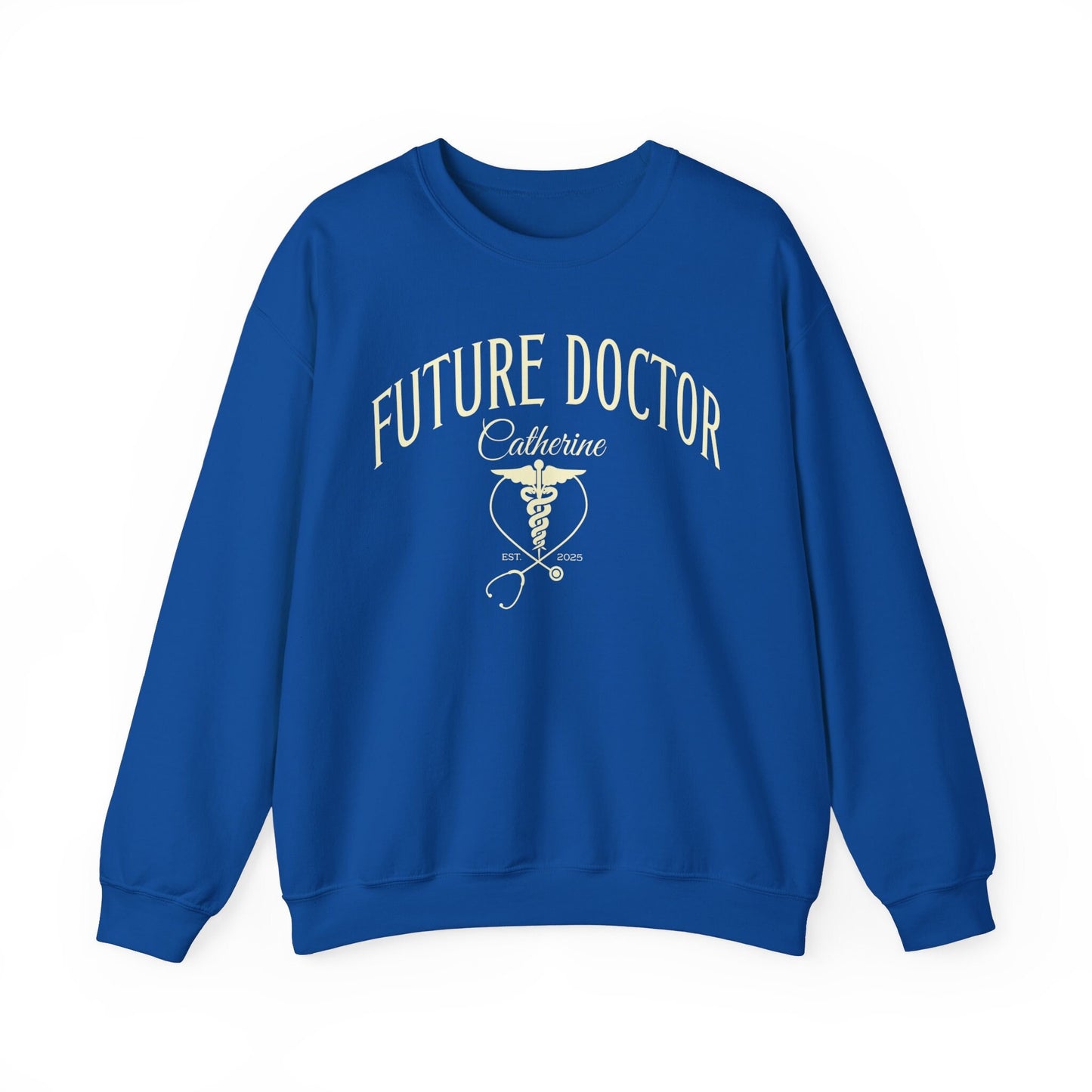 Custom Future Doctor Sweatshirt, Personalized Gift for Doctor, Medical Graduate Gift, School of Medicine Student Sweatshirt