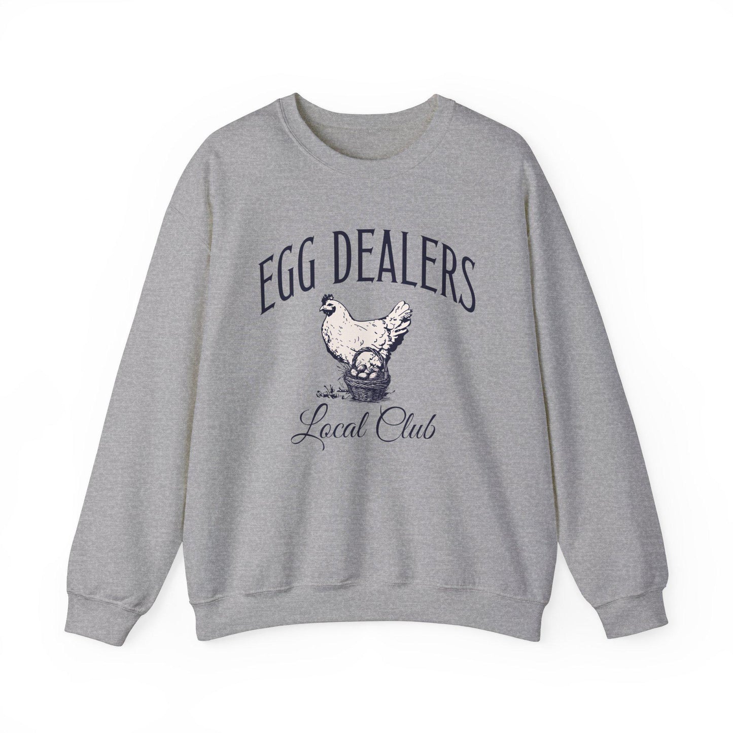 Funny Chicken Farmer Sweatshirt, Birthday gift for Chicken Lover, Funny Chicken Social club Sweatshirt, Local Egg Dealers Sweatshirt