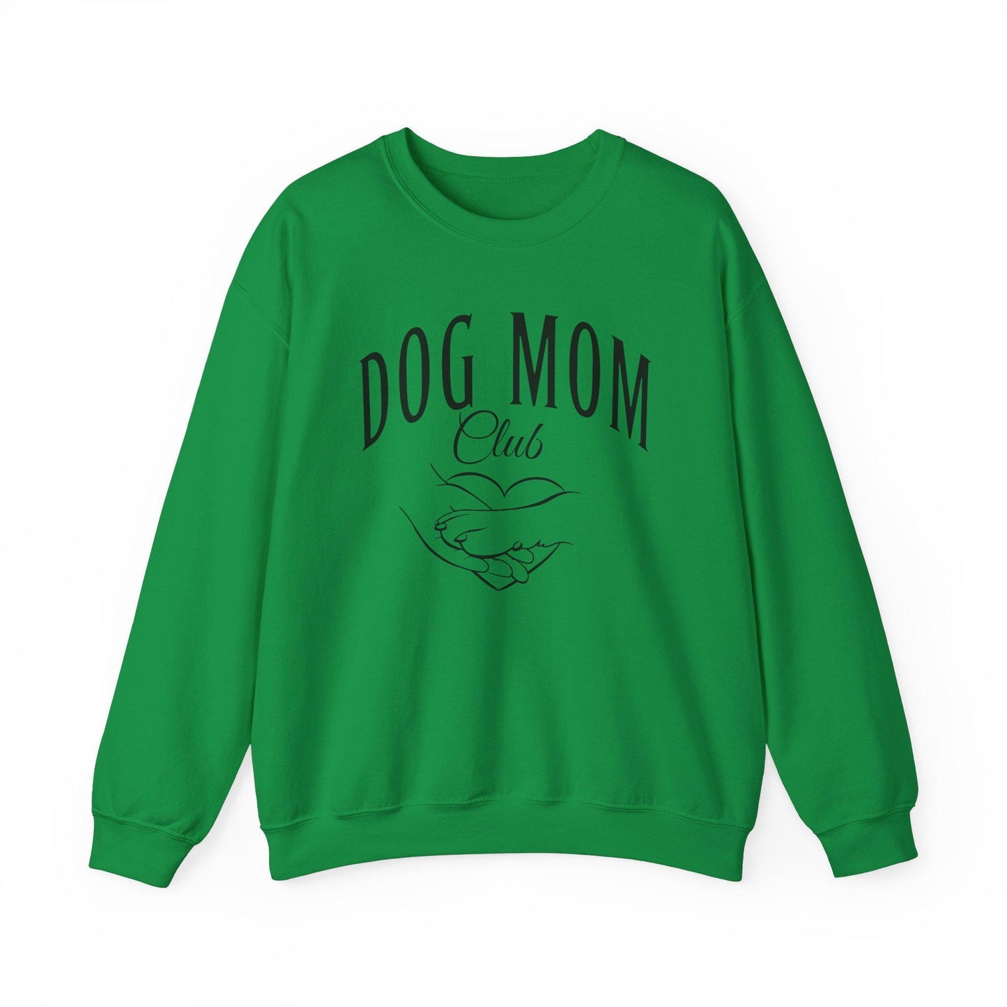 Dog Mom Sweatshirt, Birthday Gift for Dog Owner, Pet Lovers Sweatshirt, Dog Mom Social Club, Dog Paw Sweatshirt, Hand holding Paw Sweatshirt
