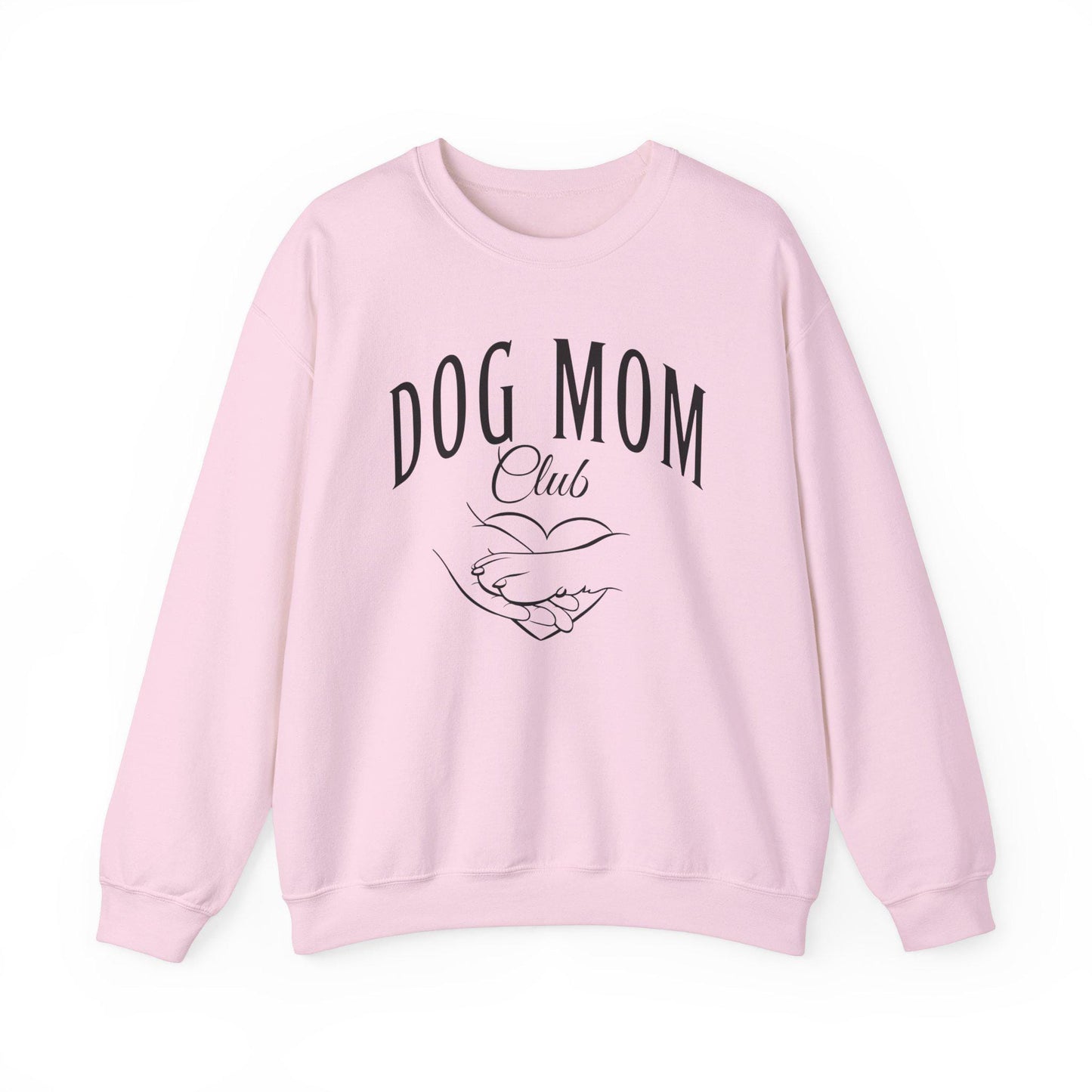 Dog Mom Sweatshirt, Birthday Gift for Dog Owner, Pet Lovers Sweatshirt, Dog Mom Social Club, Dog Paw Sweatshirt, Hand holding Paw Sweatshirt