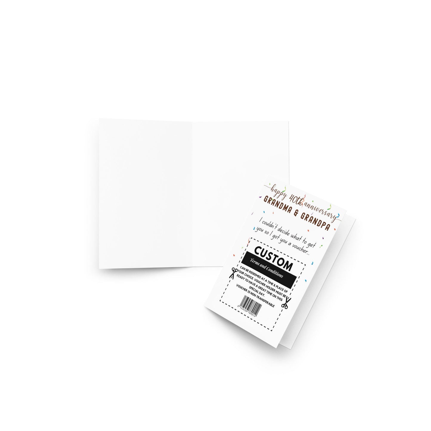 Custom Anniversary Card for Grandma & Grandpa, Happy Anniversary Grandpa and Grandma Card, Personalized Gift for Grandma, Grandparents Gift