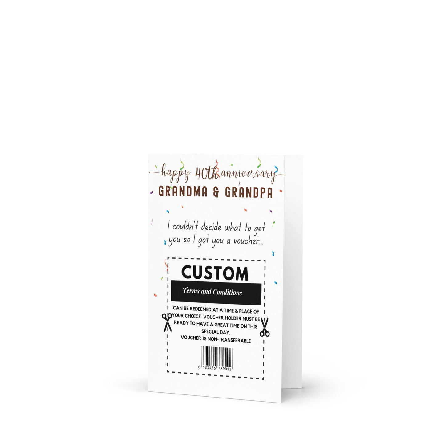 Custom Anniversary Card for Grandma & Grandpa, Happy Anniversary Grandpa and Grandma Card, Personalized Gift for Grandma, Grandparents Gift