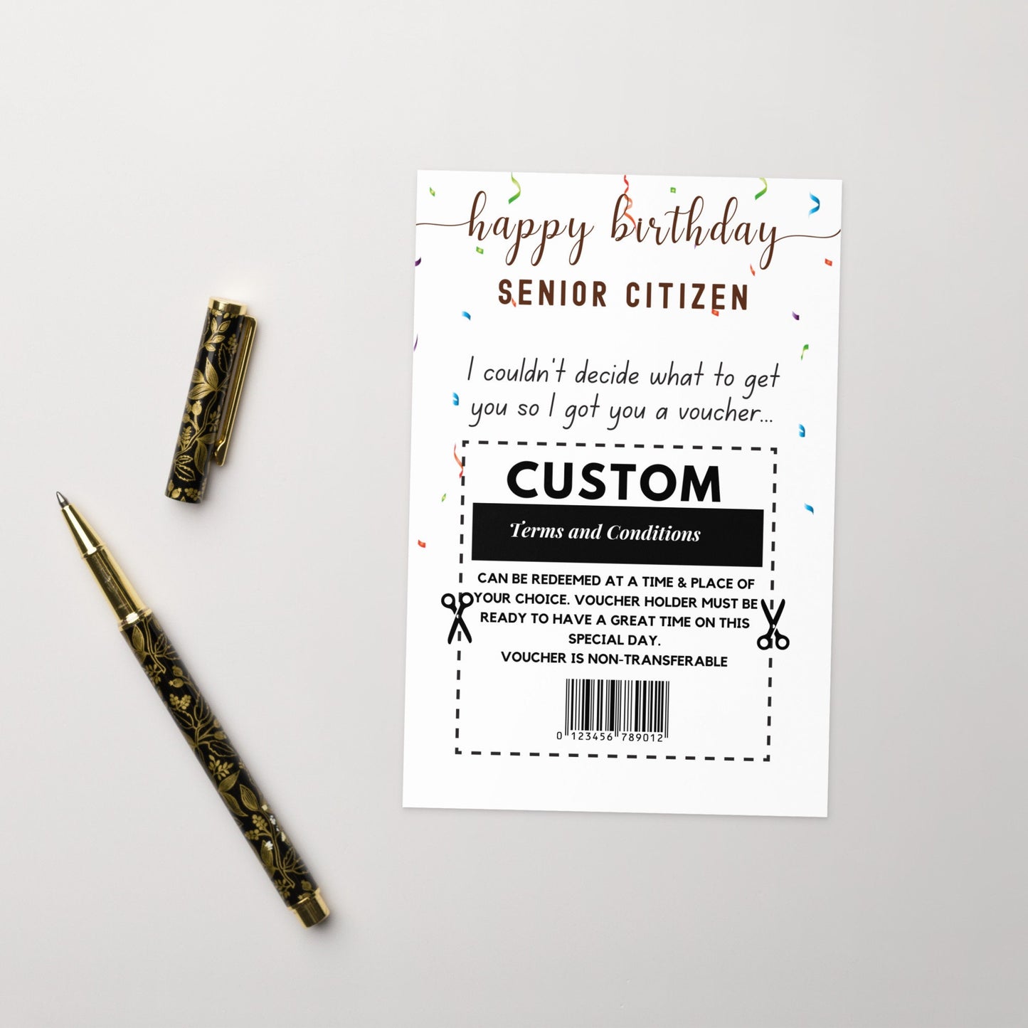 Personalized Funny Birthday Card, Old guy birthday greeting card, Funny Sarcastic Birthday Card for Him, Rude Birthday Card