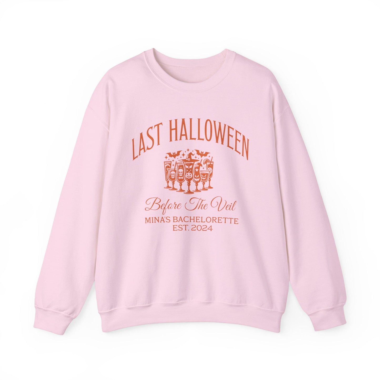 Custom Halloween Bachelorette Sweatshirts, Last Halloween Before the Veil, Personalized Spooky Bachelorette Shirts, Fall Winter Wedding Gift
