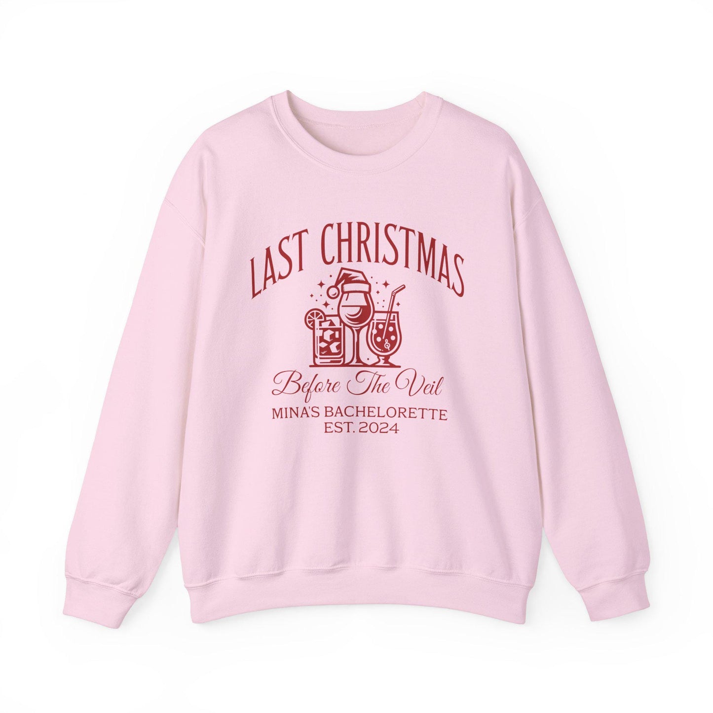 Funny Custom Bachelorette Sweatshirt, Last Christmas Before the Veil Sweatshirts for Bridemaids, Fall Winter Bachelorette Party Shirts