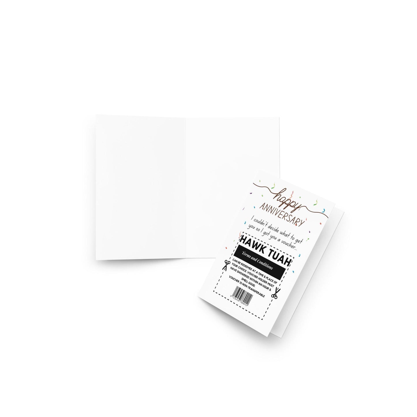 Funny Happy Anniversary Card for Him, Hawk Tuah Spit on That Thang Anniversary Card, Dirty Card for Him, Naughty Card Husband Boyfriend