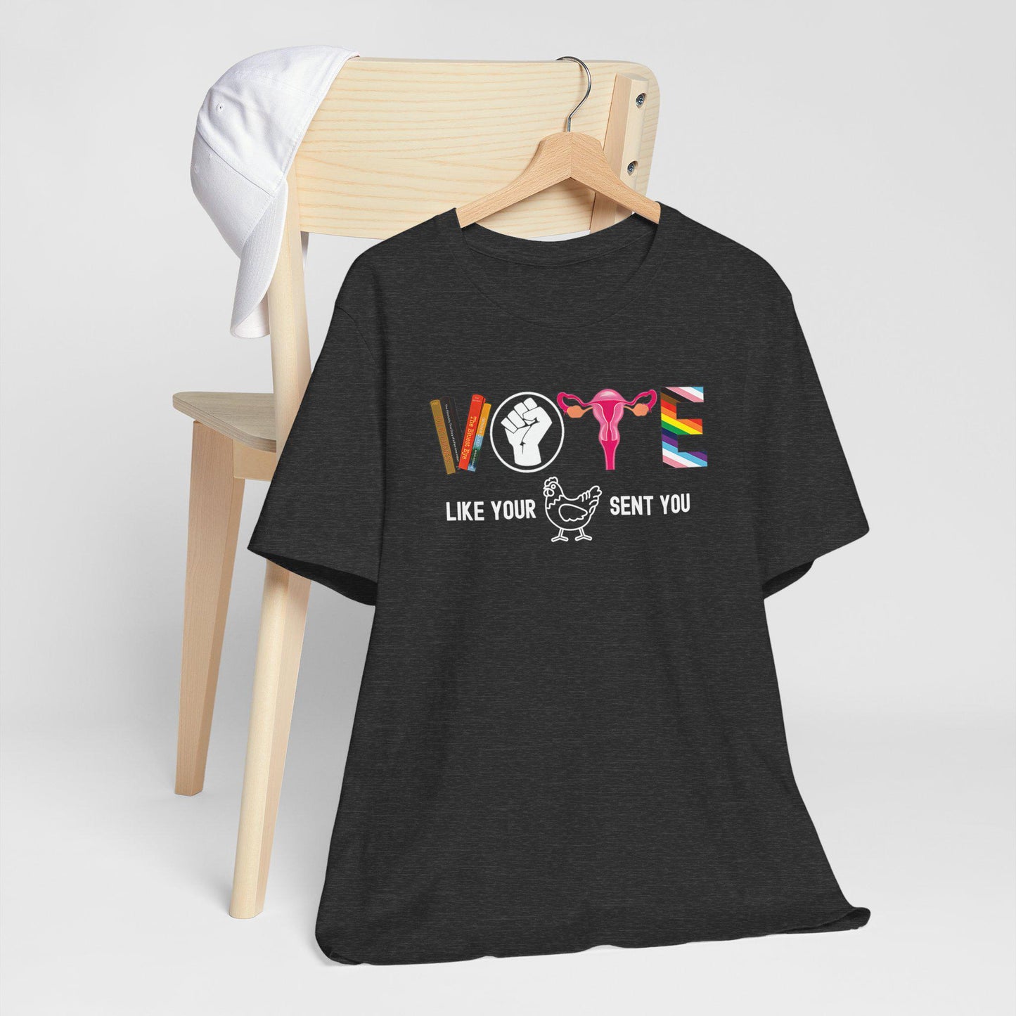 Funny election shirt, Vote shirt, Madam President 2024 shirt, Kamala Harris shirt, Vote like your chicken sent you, Political Activism shirt