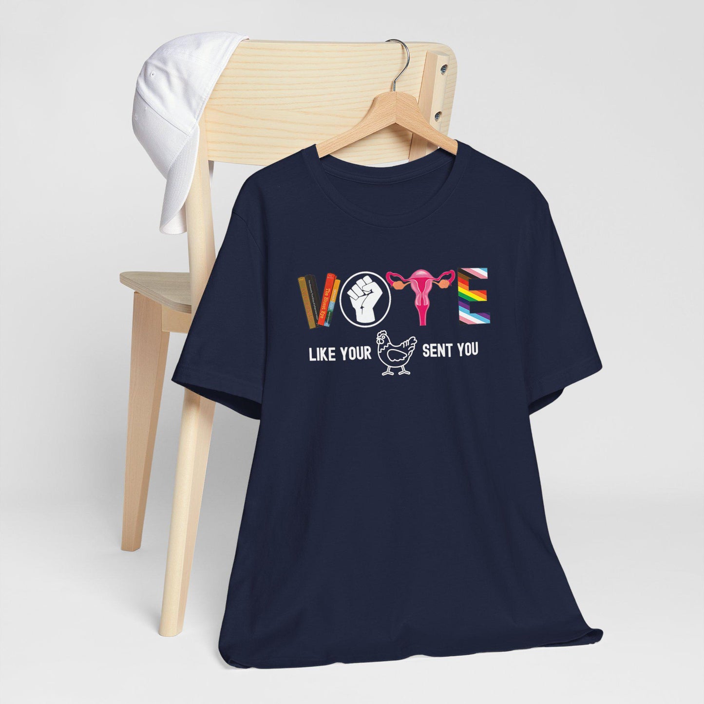 Funny election shirt, Vote shirt, Madam President 2024 shirt, Kamala Harris shirt, Vote like your chicken sent you, Political Activism shirt