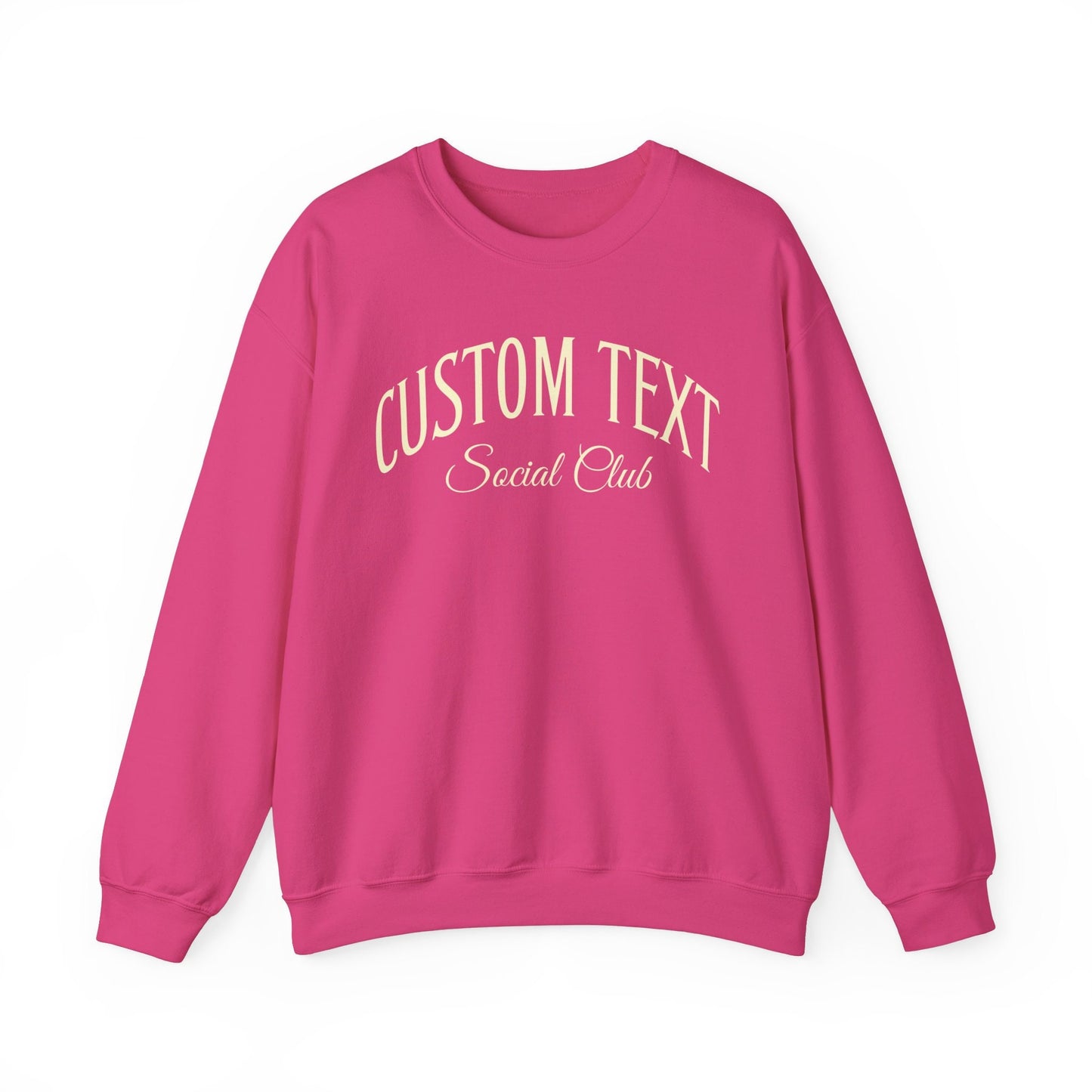 Custom Social Club Sweatshirt, Your Own Text Sweatshirt, Besties Social Club Matching Sweatshirt, Personalized Gift for Friends,Custom Shirt