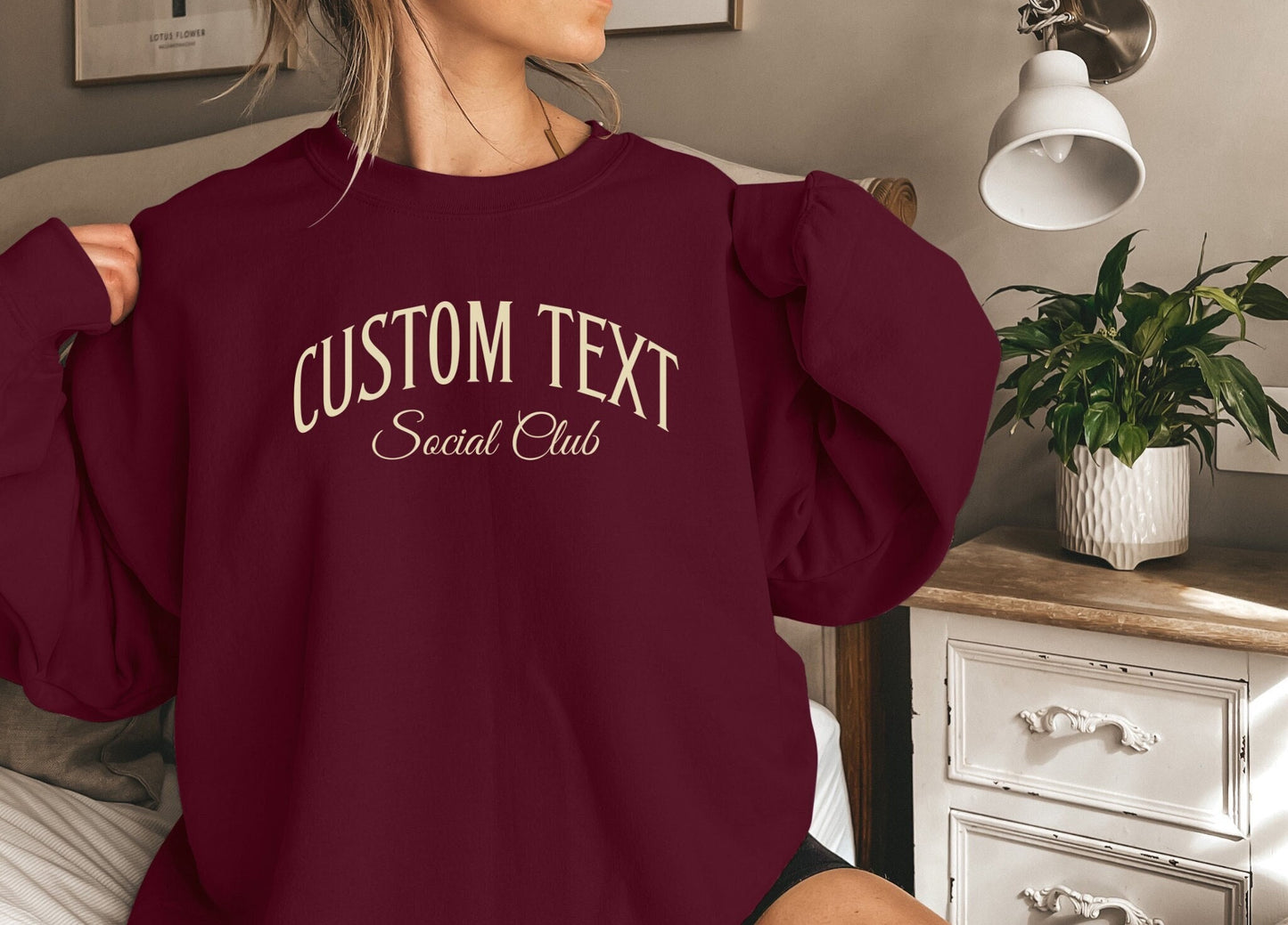 Custom Social Club Sweatshirt, Your Own Text Sweatshirt, Besties Social Club Matching Sweatshirt, Personalized Gift for Friends,Custom Shirt