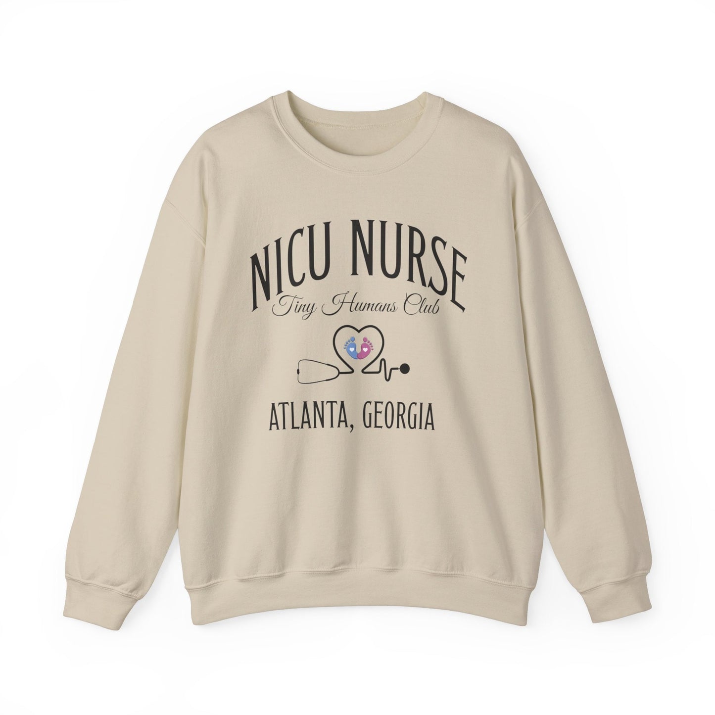 Custom NICU Nurse Sweatshirt, Neonatal Nurse Gift for Nurses Week, Tiny Humans Club Custom Sweatshirt, Custom Social Club Sweatshirt