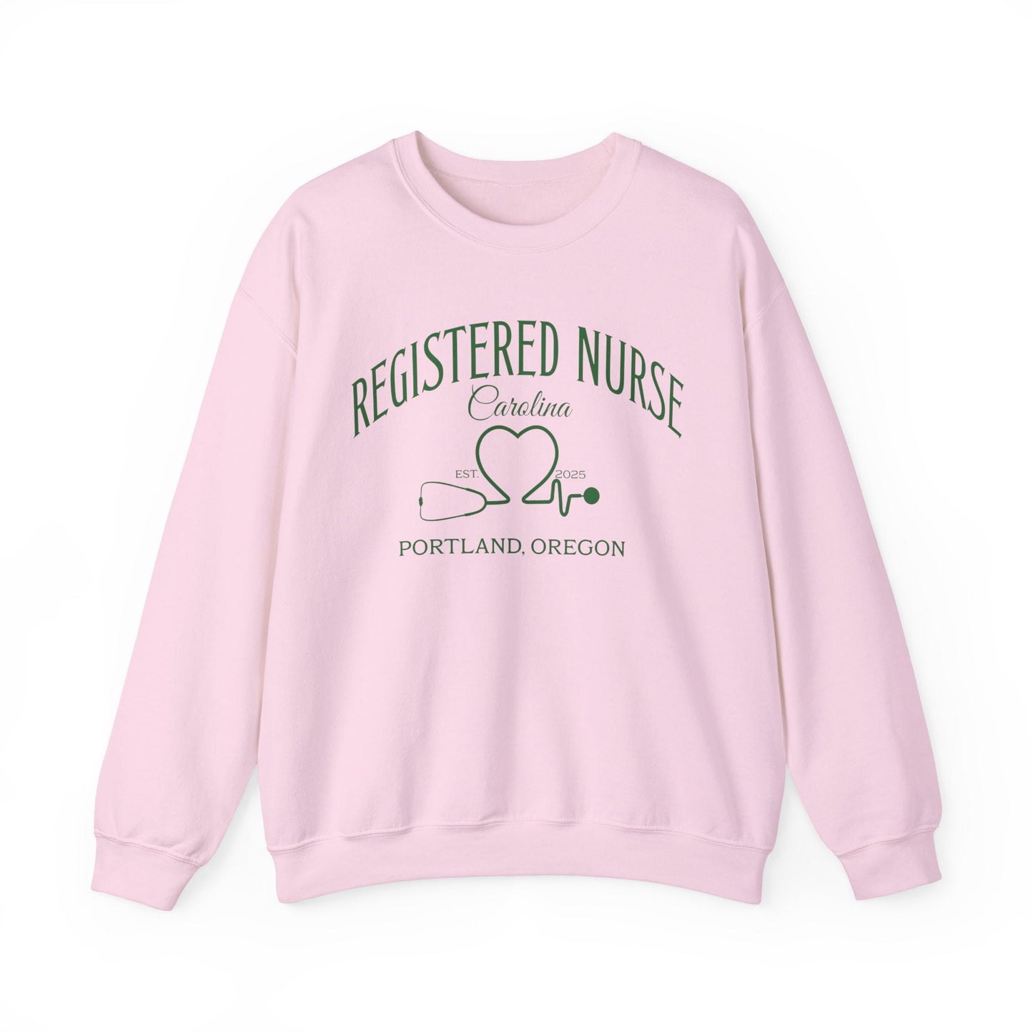 Custom Name Registered Nurse Sweatshirt, Graduation Gift Nurses, Personalized Sweatshirt for RN, Gift for Registered Nurse, Nursing School