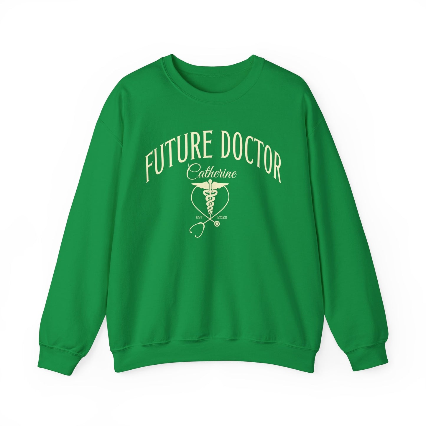 Custom Future Doctor Sweatshirt, Personalized Gift for Doctor, Medical Graduate Gift, School of Medicine Student Sweatshirt