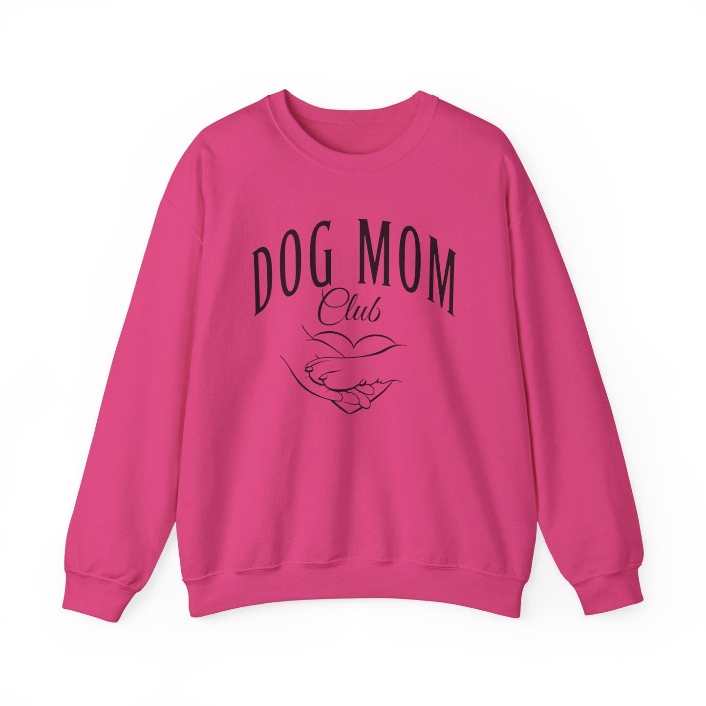 Dog Mom Sweatshirt, Birthday Gift for Dog Owner, Pet Lovers Sweatshirt, Dog Mom Social Club, Dog Paw Sweatshirt, Hand holding Paw Sweatshirt
