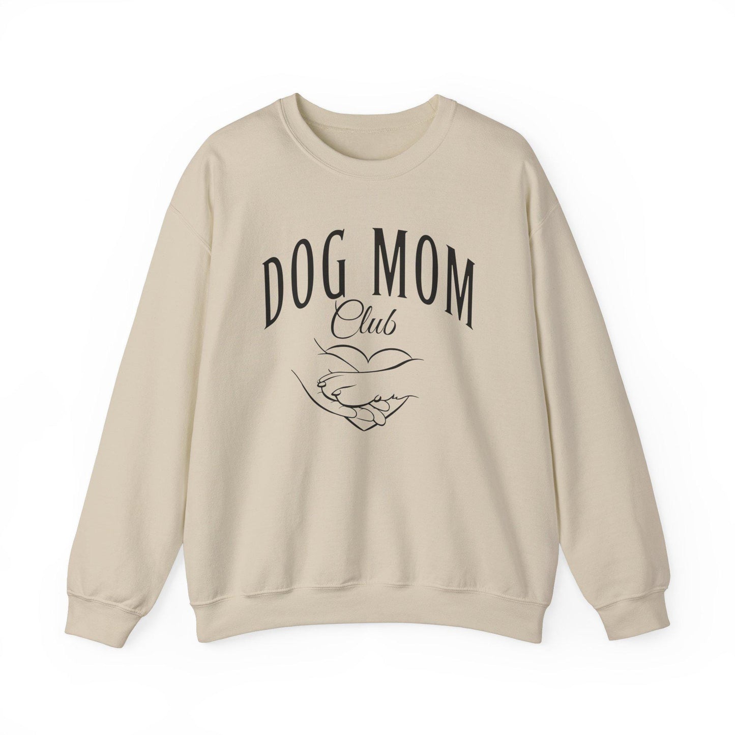 Dog Mom Sweatshirt, Birthday Gift for Dog Owner, Pet Lovers Sweatshirt, Dog Mom Social Club, Dog Paw Sweatshirt, Hand holding Paw Sweatshirt