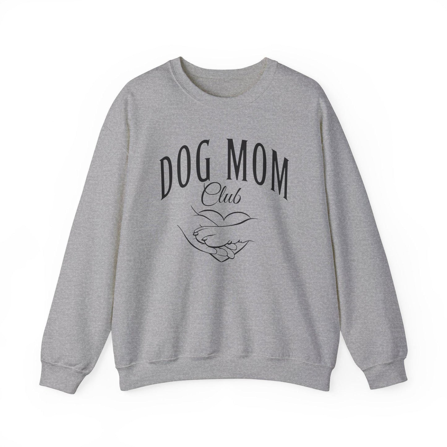 Dog Mom Sweatshirt, Birthday Gift for Dog Owner, Pet Lovers Sweatshirt, Dog Mom Social Club, Dog Paw Sweatshirt, Hand holding Paw Sweatshirt