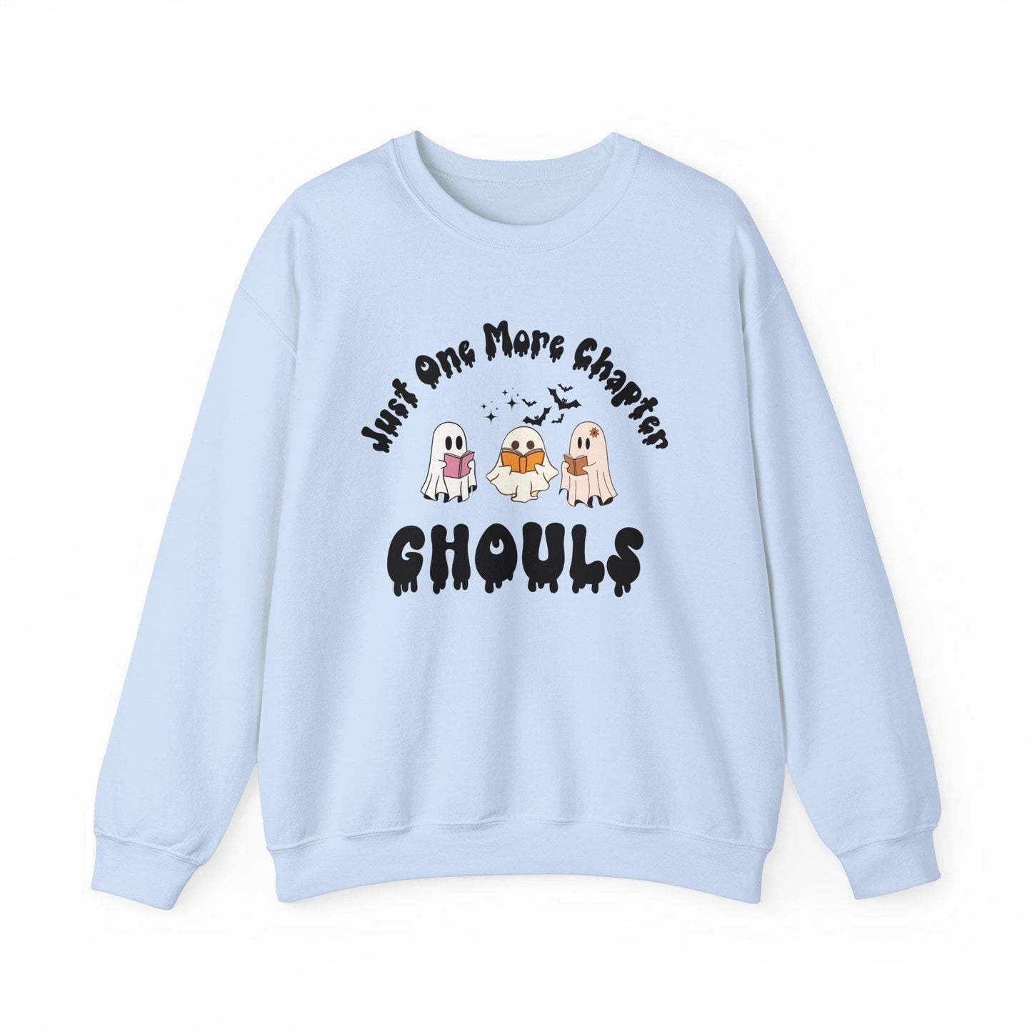 Book Club Shirts Halloween,Reading Ghost Sweatshirt, Bookish Shirts Funny, Books Ghosts Shirt, Read more books shirt, Just one more chapter