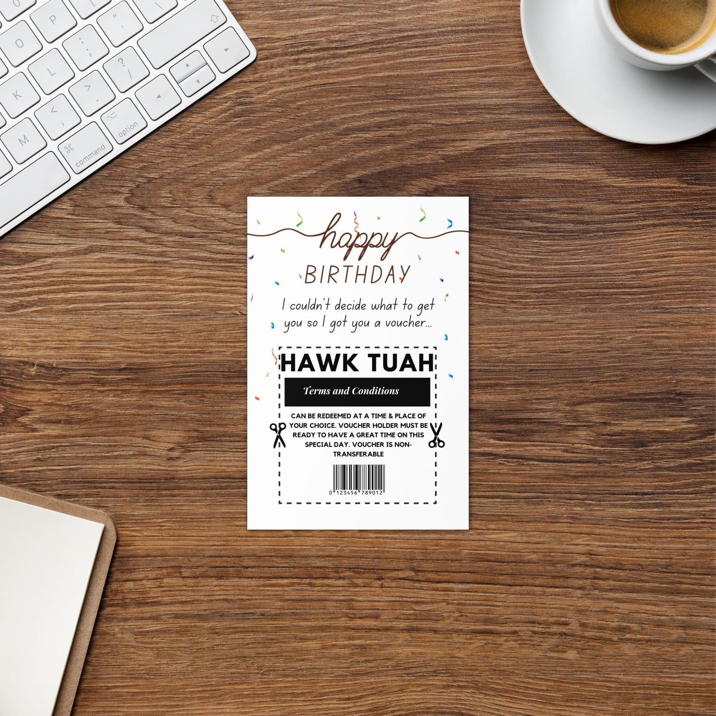 Funny Happy Birthday Card for Him, Hawk Tuah Spit on That Thang Birthday Card,Husband Boyfriend, Dirty Birthday Card for Him, Naughty Card