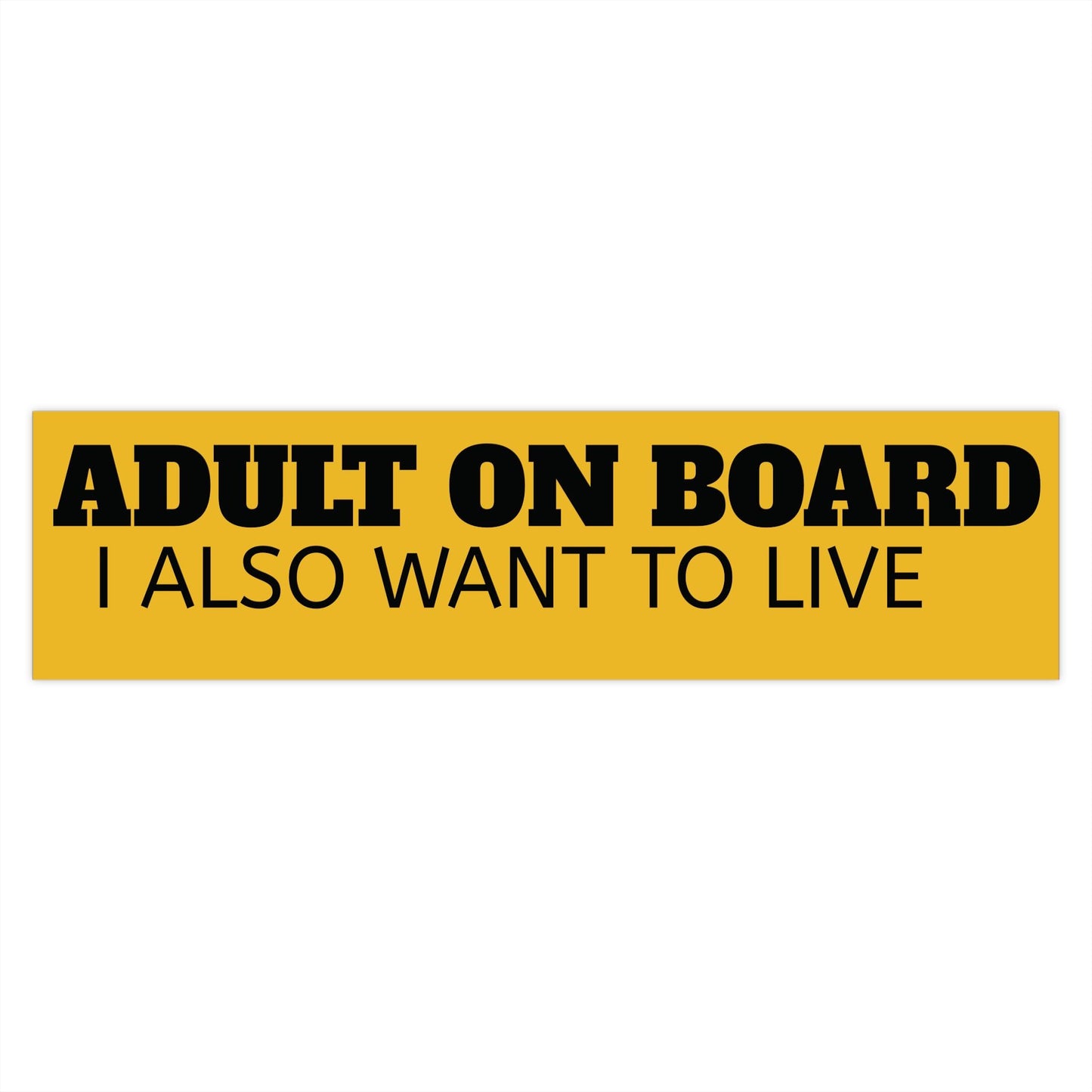 Funny Bumper Stickers, Baby On Board Bumper Sticker parody, Funny Adult on Board bumper sticker, waterproof Vinyl Bumper stickers for cars