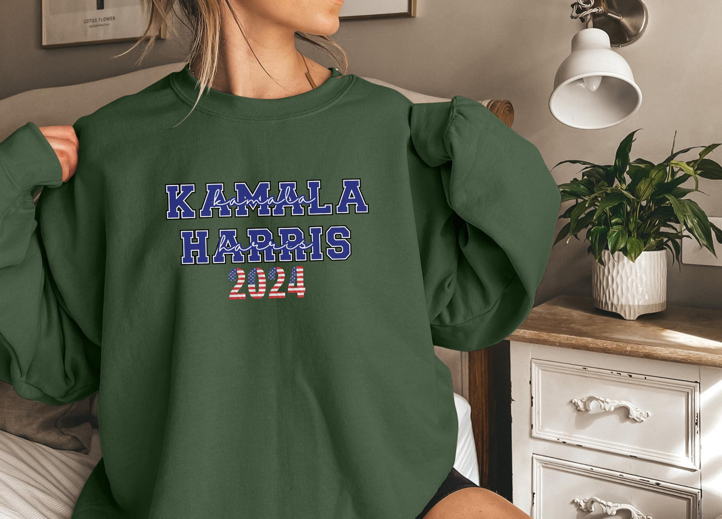 Kamala Harris Sweatshirt, 2024 USA Election Sweatshirt, Gift for Wife, Madam President, Harris 47th President, Political Campaign Sweatshirt
