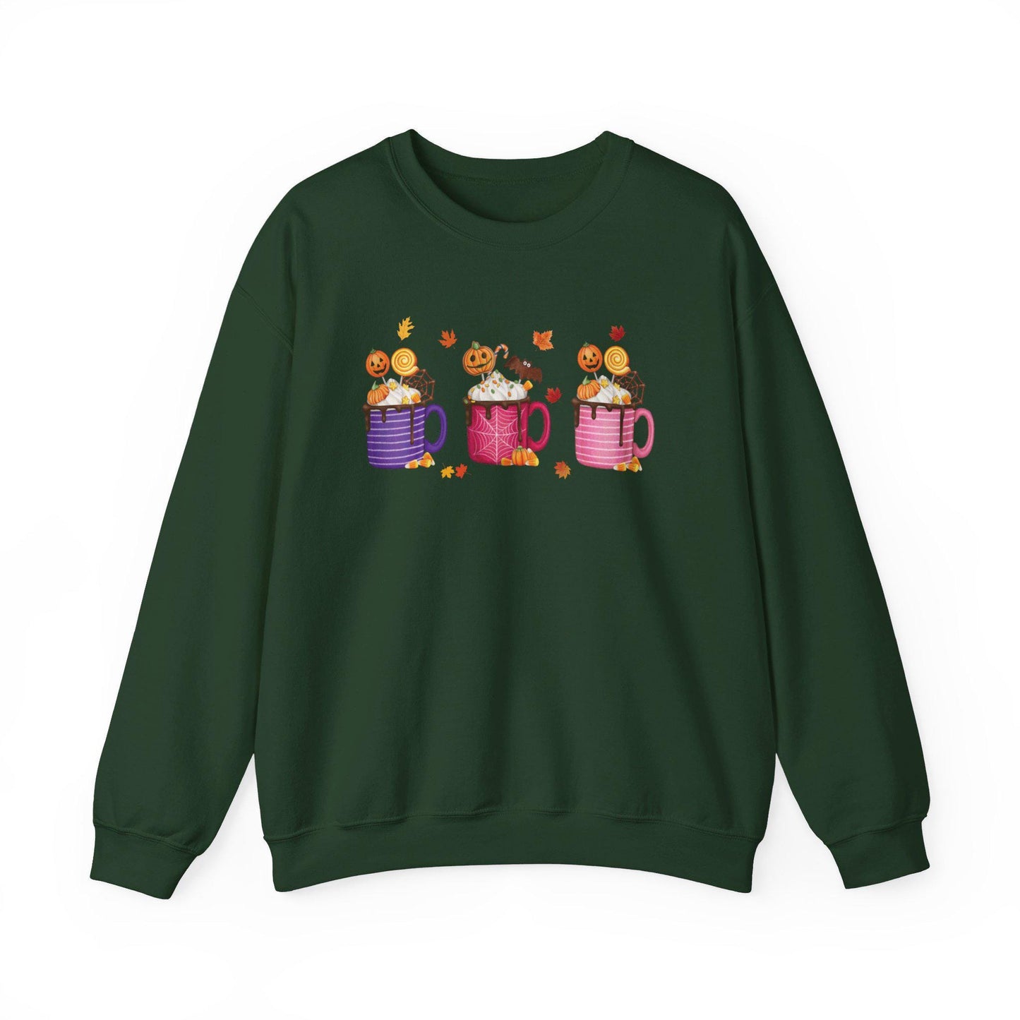 Fall Coffee Pumpkin Latte Sweatshirt,Funny Halloween shirt women, spooky ghost halloween party gift, trick or treat cute fall tee