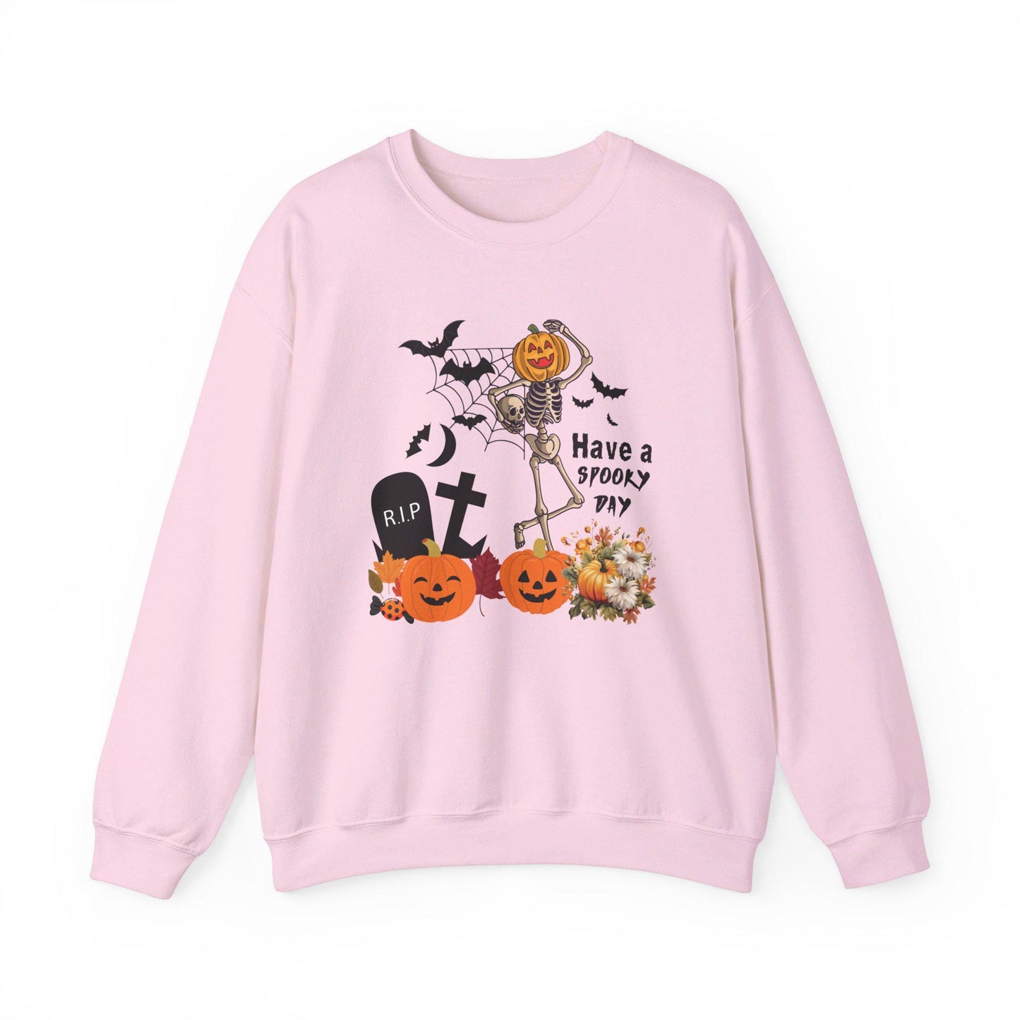 Have a spooky day sweatshirt halloween,Funny Halloween shirt women, spooky ghost halloween party gift, trick or treat cute fall tee