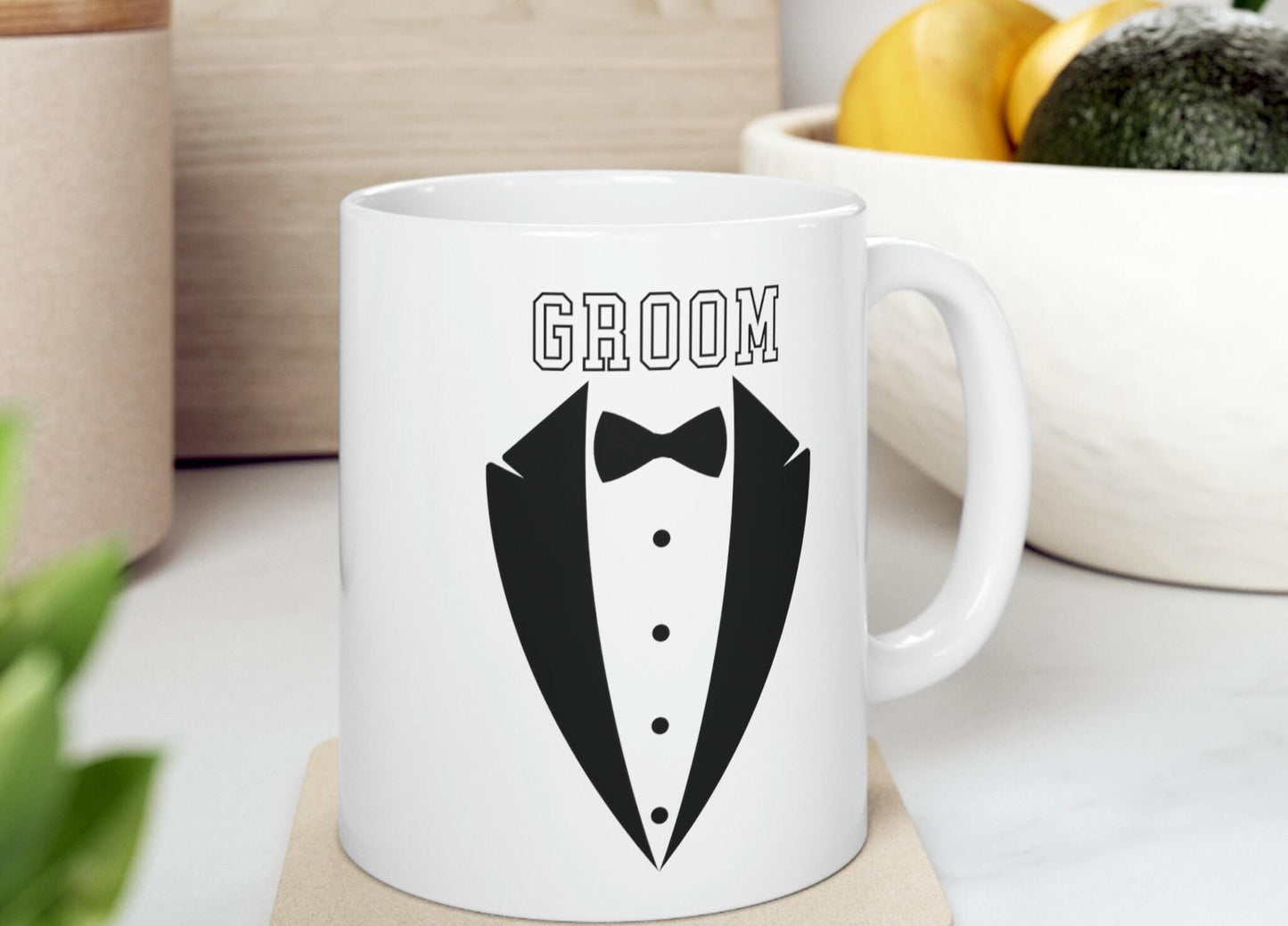 Bride & Groom Coffee Mug Set, Bride Coffee Cup, Groom Coffee Cup, Mrs Mr Matching Coffee Mug, Groom Mug, Wedding Gift Bride, Engagement Gift