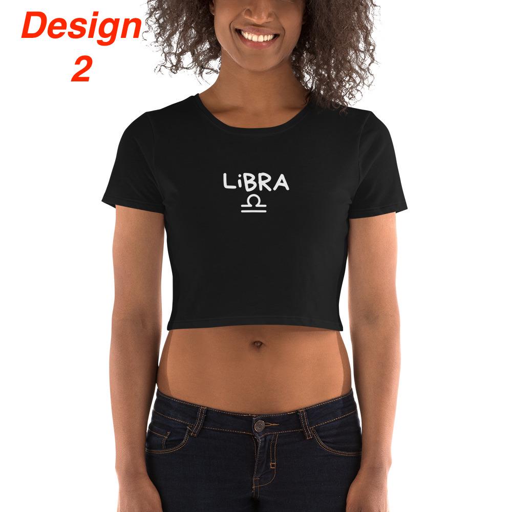 Y2k Libra Baby tee, zodiac sign birthday gift, crop top astrology gift for a Libra, astrological shirt, 90s birthday gift for girls
