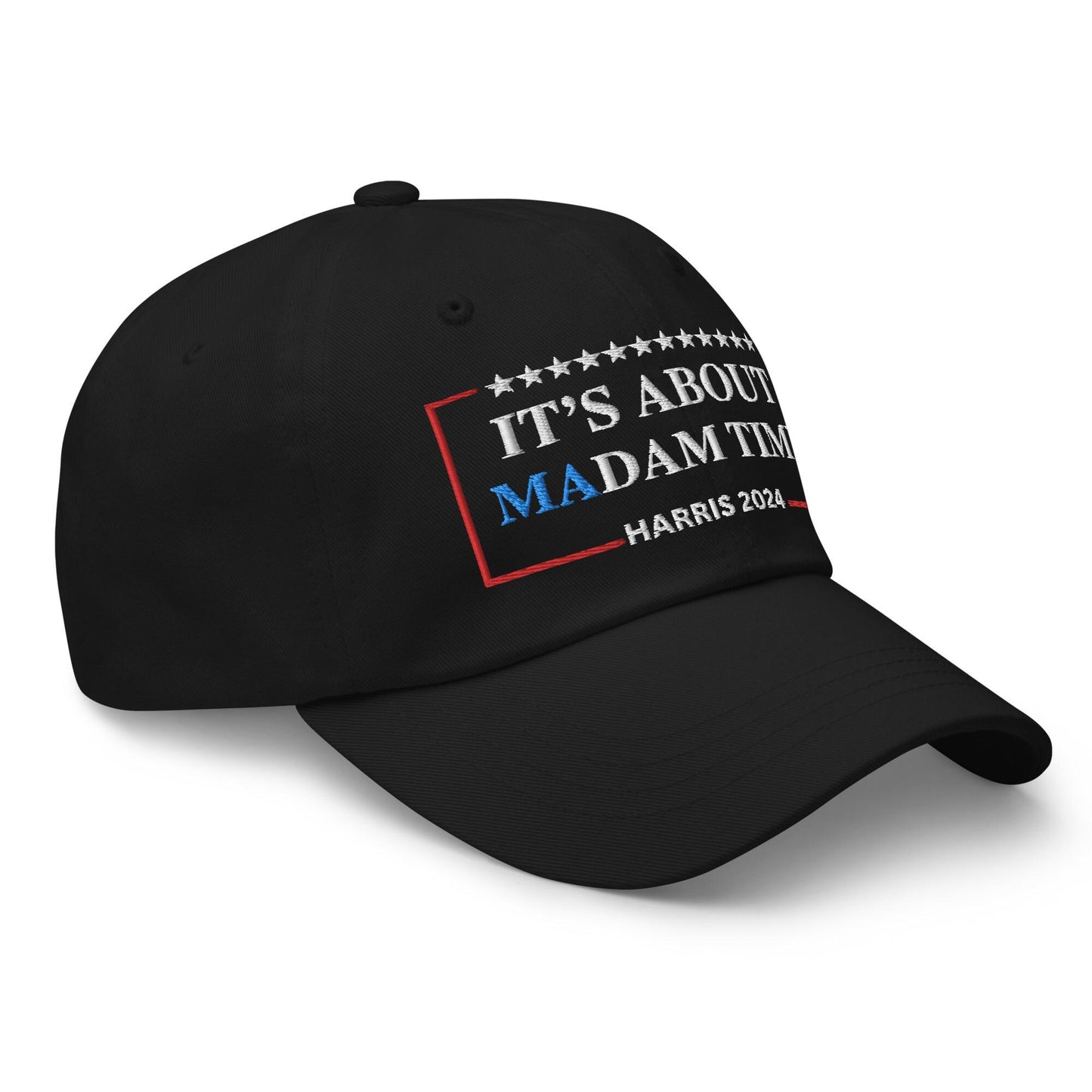 Embroidered Kamala Hat, It's About Madam Time Cap, Harris Walz Cotton Twill Hat, Comma La hat, for Kamala Harris Hat