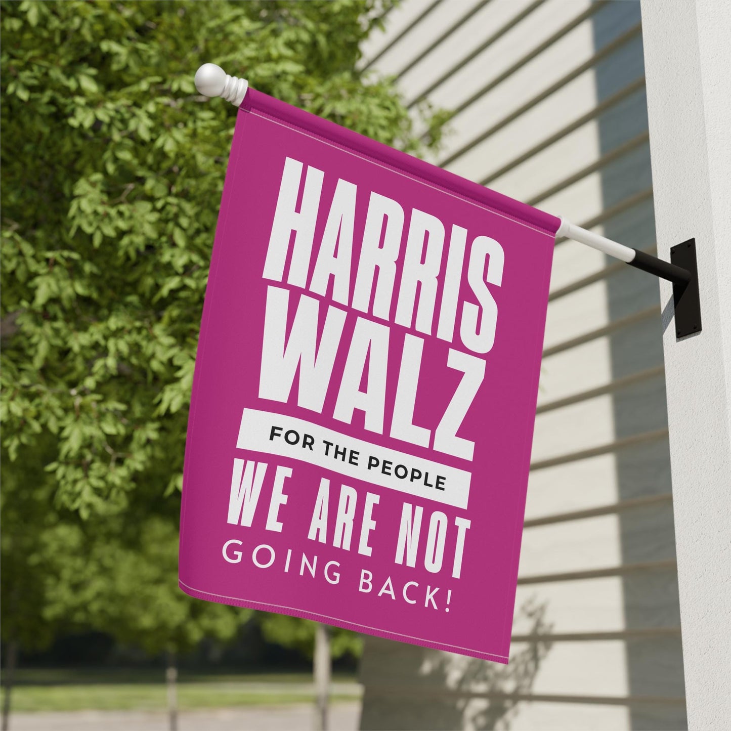 Election house flag banner, Kamala Harris we are not going back, for harris garden and house flag, madam president democrat gift