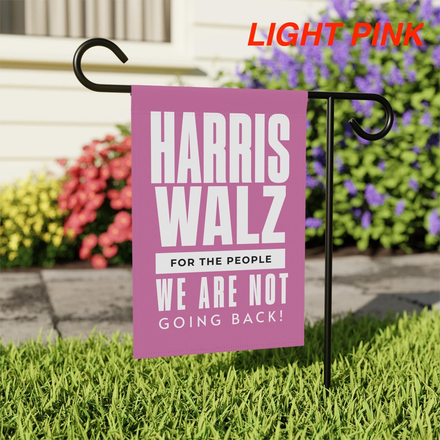 Election house flag banner, Kamala Harris we are not going back, for harris garden and house flag, madam president democrat gift