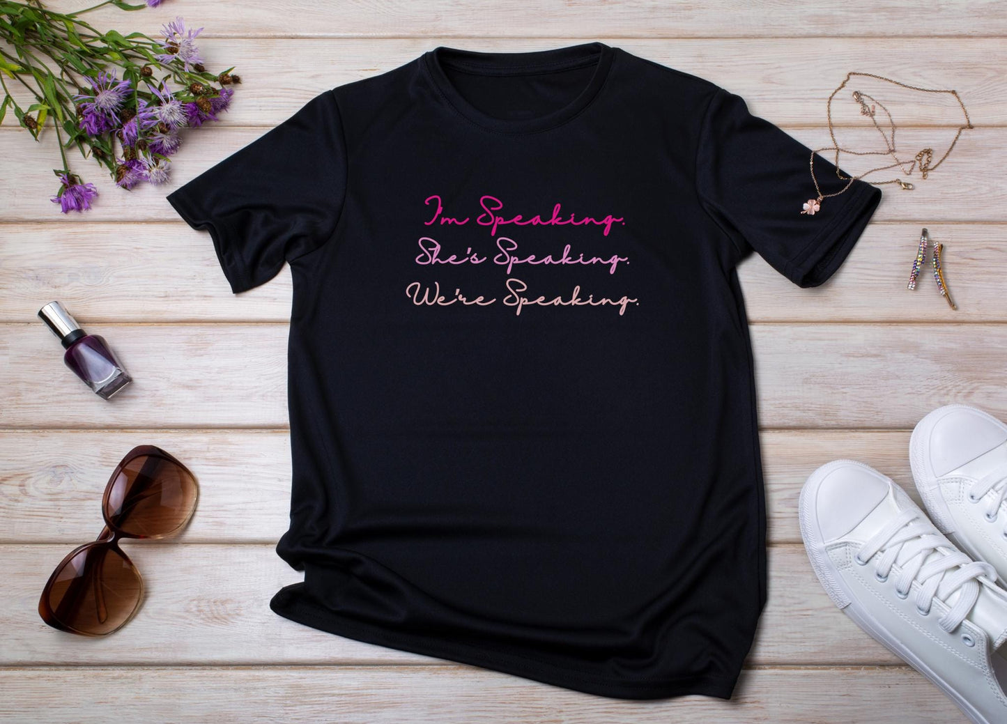 I'm Speaking Shirt, We're speaking shirt,Kamala Harris 2024 Tshirt, For Harris Rally Tee, Democrat Political Tee, Feminist Gift For Women