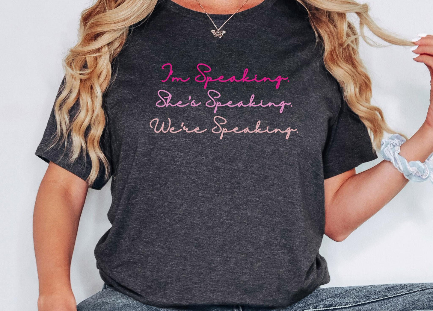 I'm Speaking Shirt, We're speaking shirt,Kamala Harris 2024 Tshirt, For Harris Rally Tee, Democrat Political Tee, Feminist Gift For Women