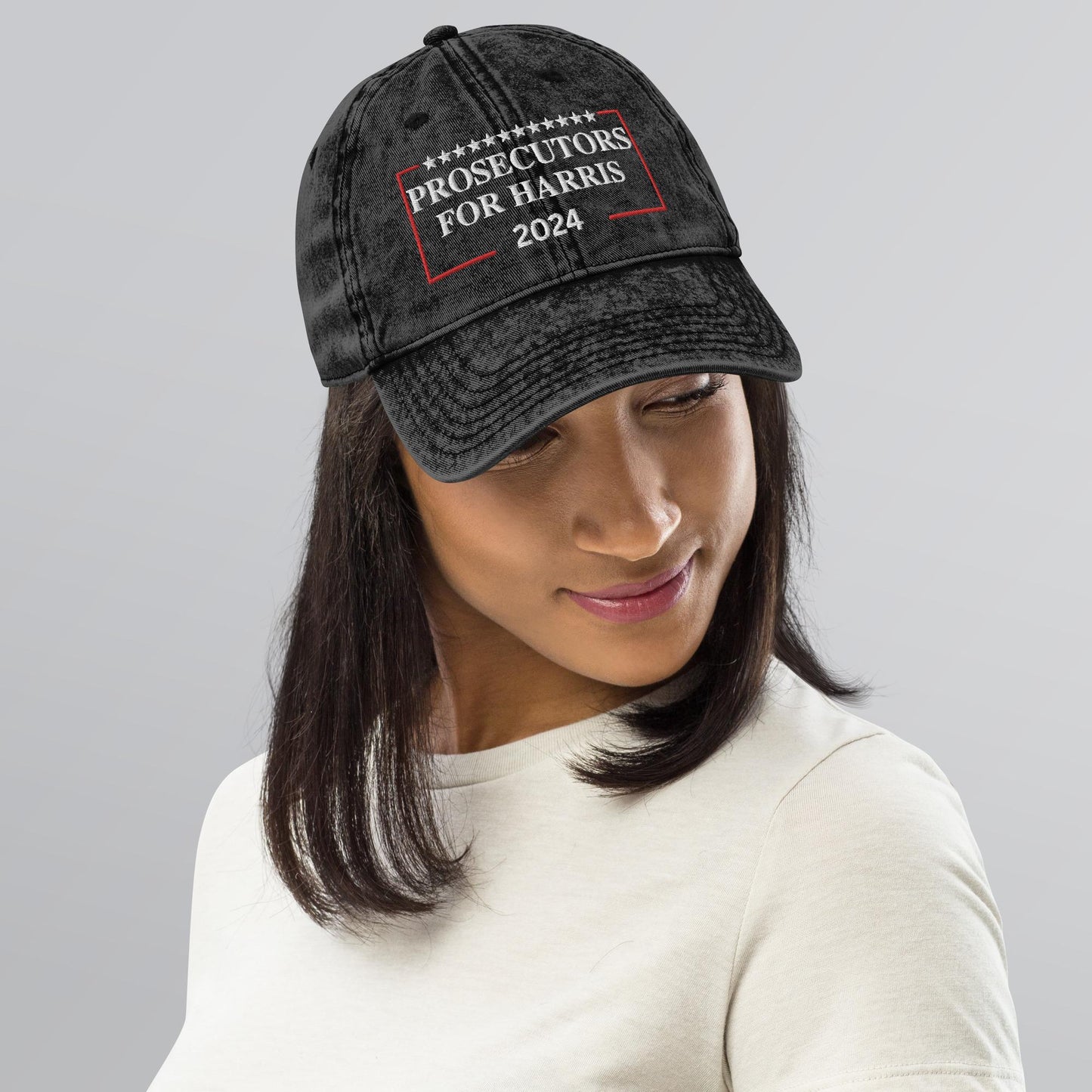 Embroidered Prosecutors for Harris Cap, Vintage Cotton Twill Hat for Campaign and Rally, Election Hat, Prosecutors for Kamala