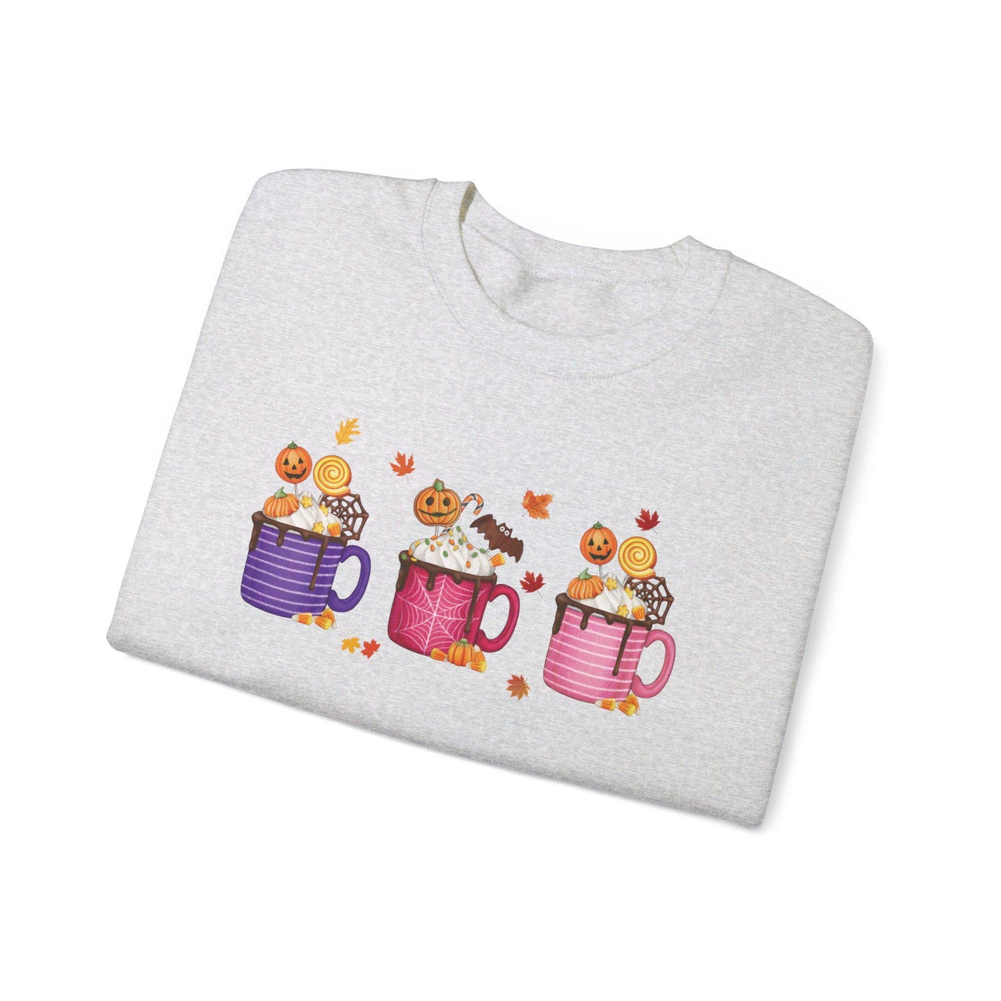 Fall Coffee Pumpkin Latte Sweatshirt,Funny Halloween shirt women, spooky ghost halloween party gift, trick or treat cute fall tee