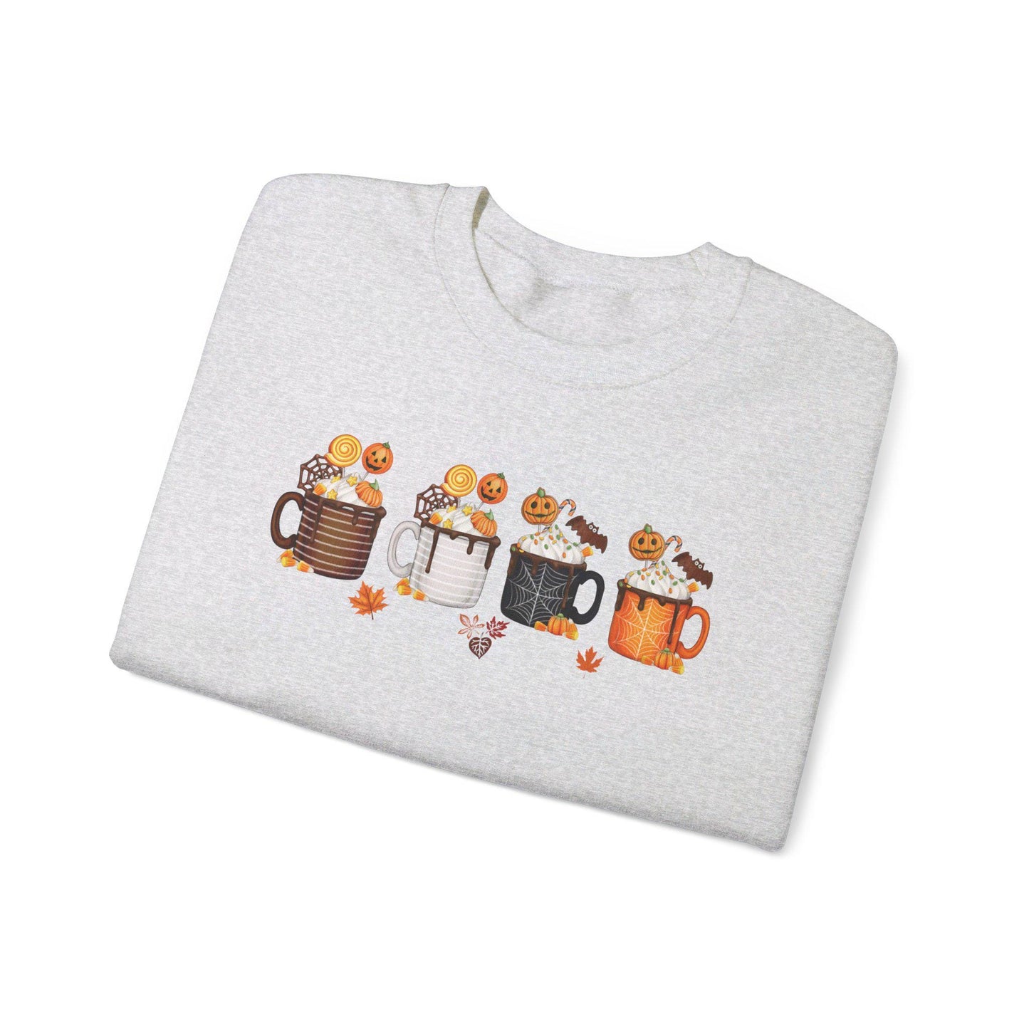 Pumpkin Spice Latte Coffee Sweatshirt,Funny Halloween shirt women, spooky ghost halloween party gift, trick or treat cute fall tee