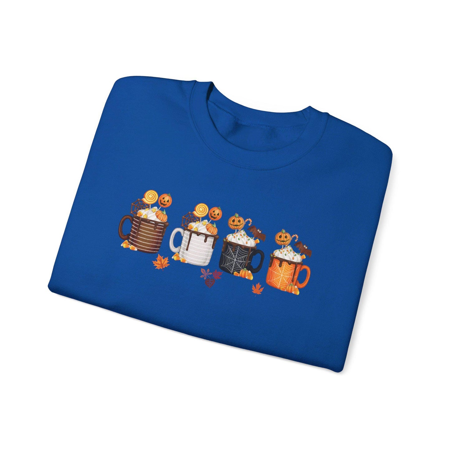 Pumpkin Spice Latte Coffee Sweatshirt,Funny Halloween shirt women, spooky ghost halloween party gift, trick or treat cute fall tee