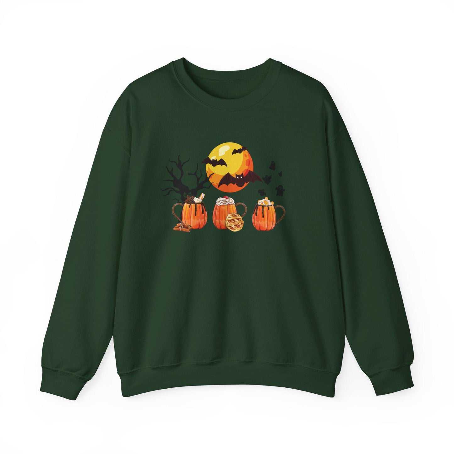 Pumpkin Spice Coffee Latte Sweatshirt,Funny Halloween shirt women, spooky ghost halloween party gift, trick or treat cute fall tee