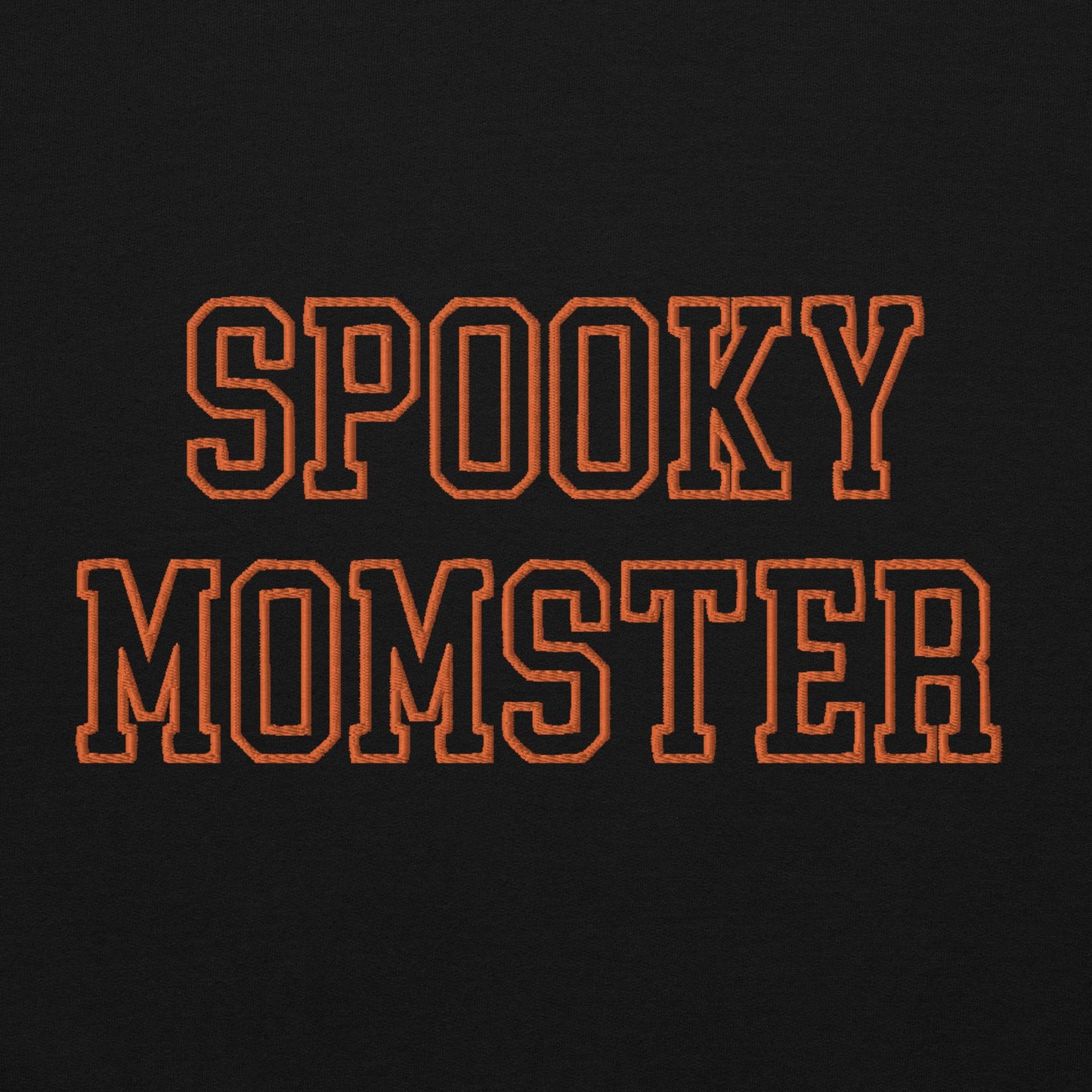 Embroidered spooky momster sweatshirt, halloween sweatshirt for mom, spooky sweater, funny halloween sweatshirt, fall sweatshirt