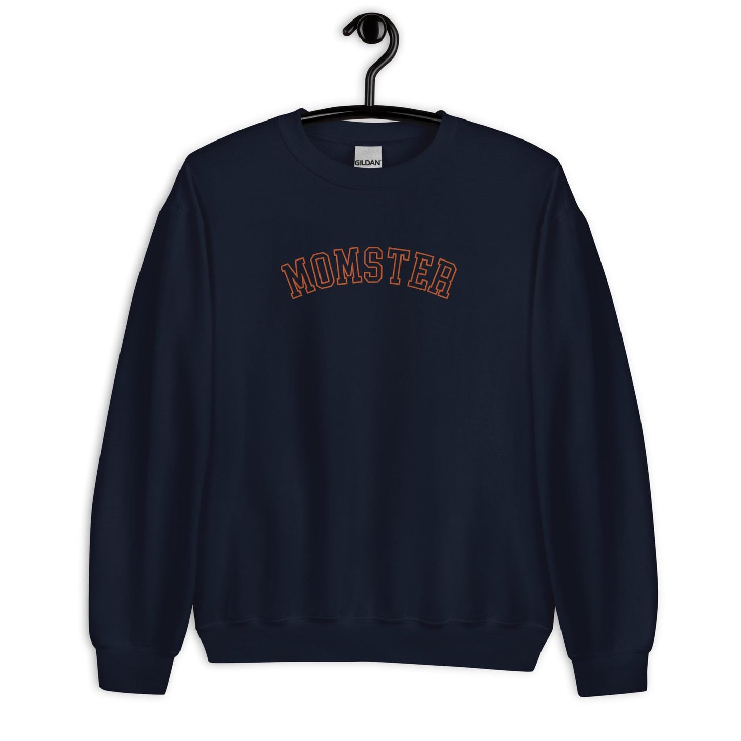 Embroidered Momster sweatshirt, Halloween sweatshirt for mom, fall sweater spooky, embroidered sweater fall season