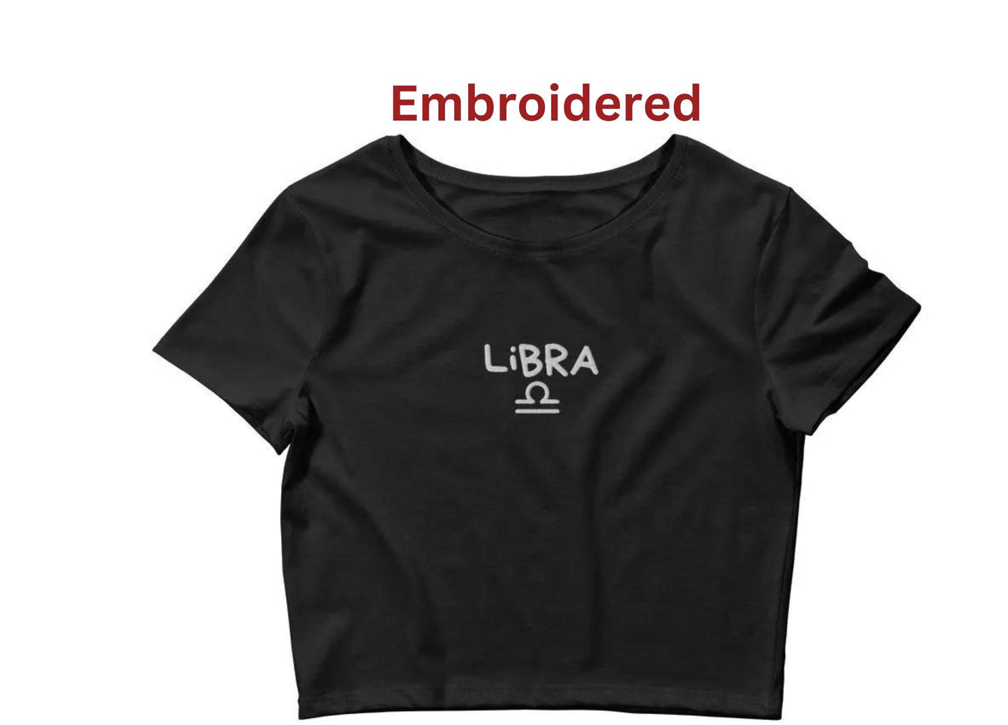 Y2k Libra Baby tee, zodiac sign birthday gift, crop top astrology gift for a Libra, astrological shirt, 90s birthday gift for girls