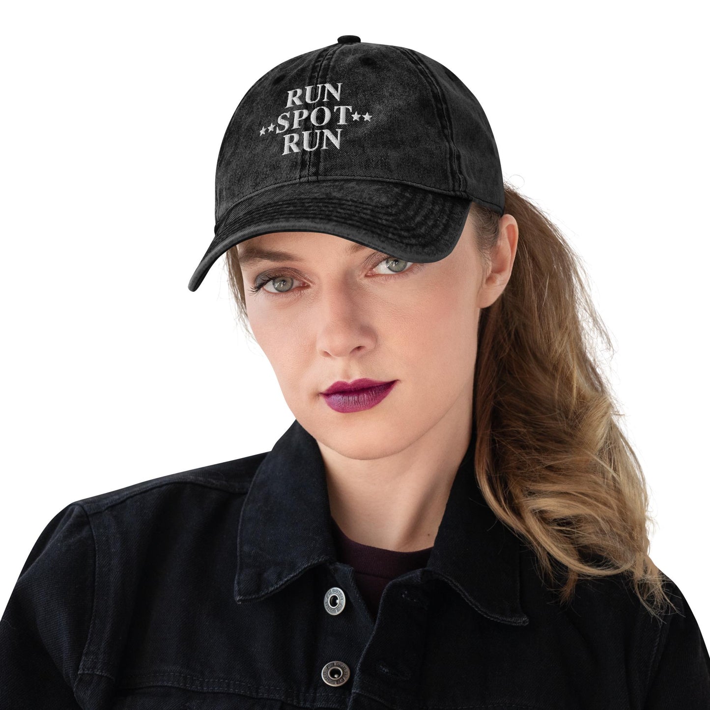 Run spot run hat, funny Trump hat, presidential campaign cap, Vintage aesthetic cotton twill hat for trump supporter