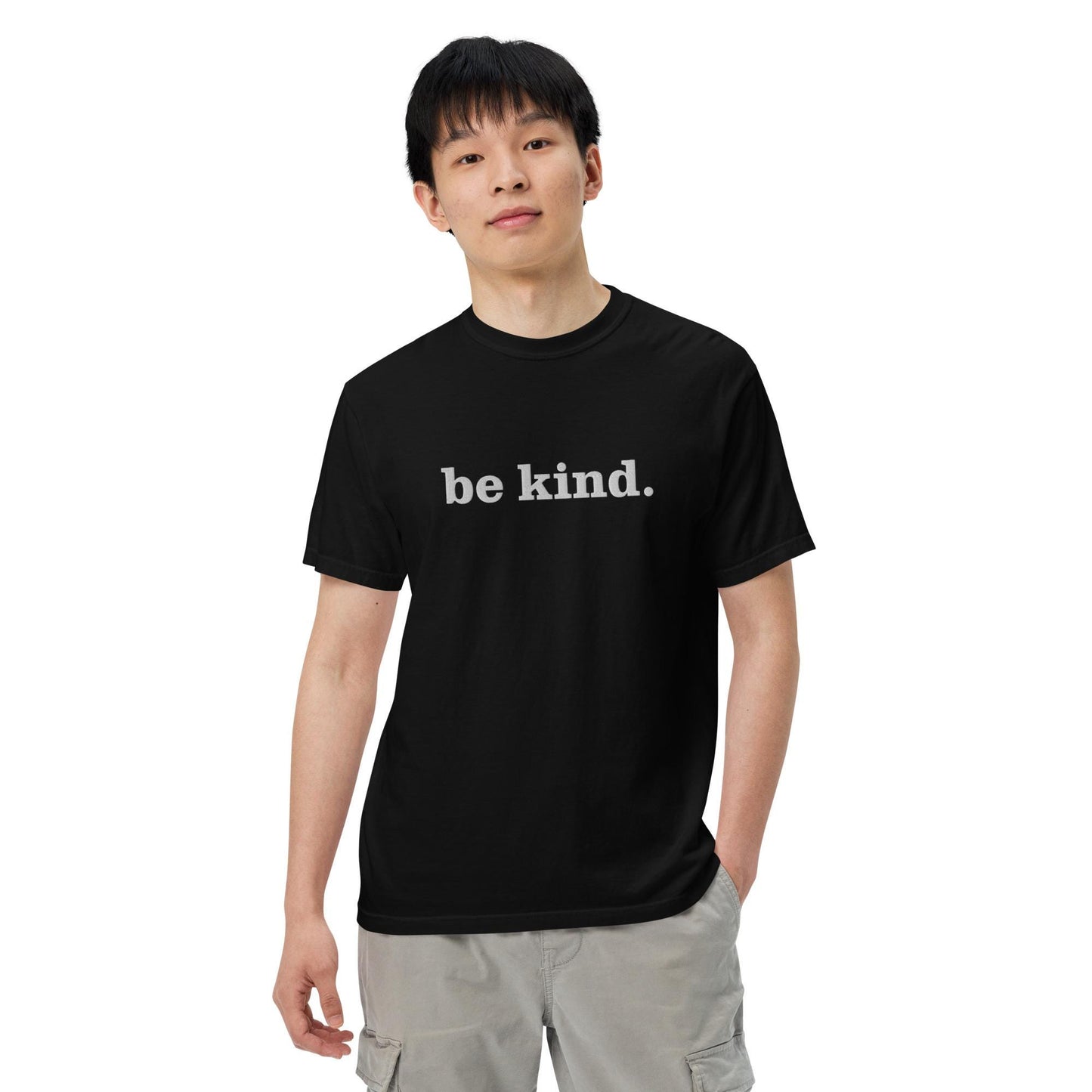 Embroidered Comfort Colors Be Kind Shirt, choose kindness tshirt, embroidered teacher gift, motivation shirt gift