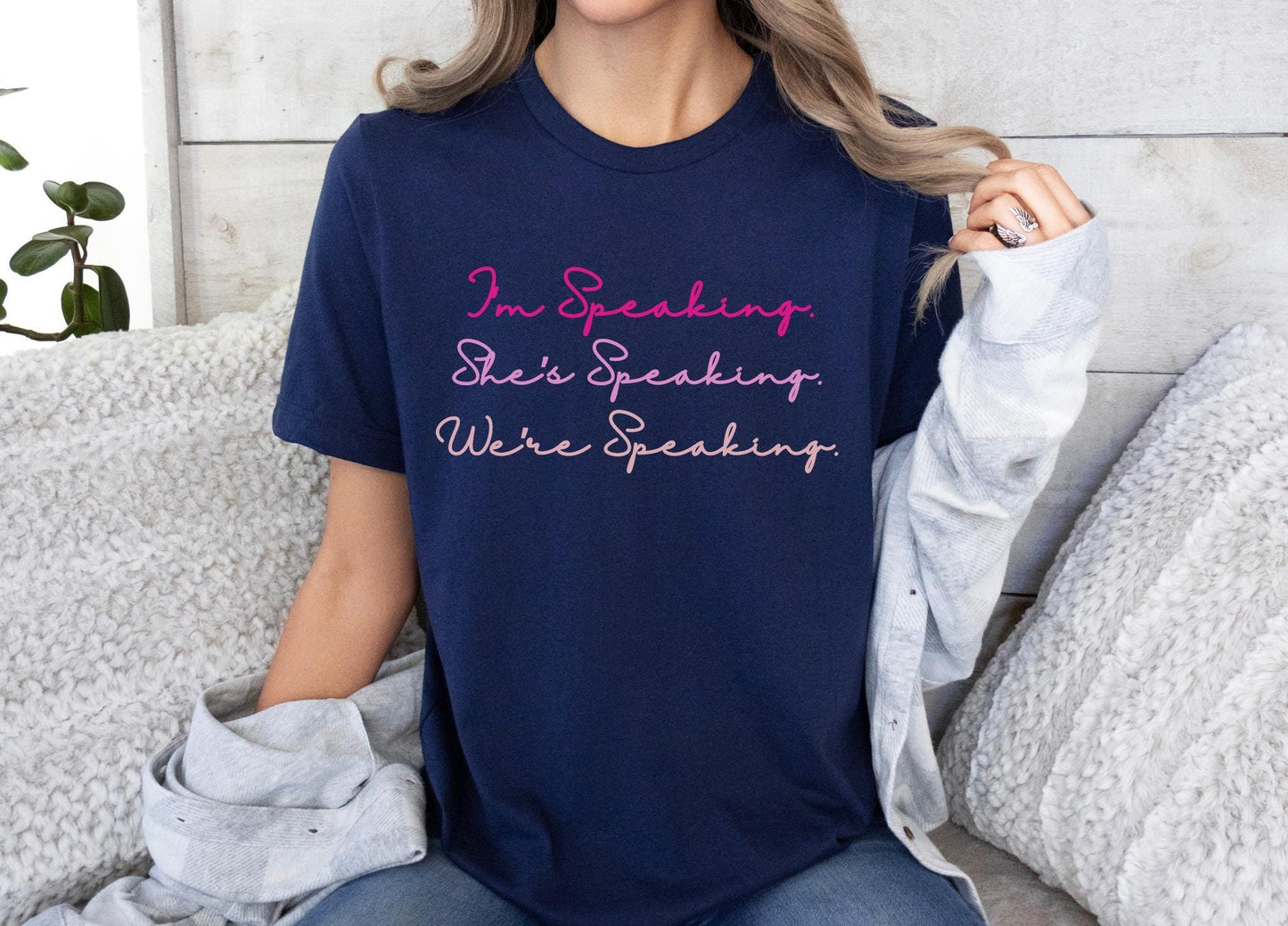 I'm Speaking Shirt, We're speaking shirt,Kamala Harris 2024 Tshirt, For Harris Rally Tee, Democrat Political Tee, Feminist Gift For Women