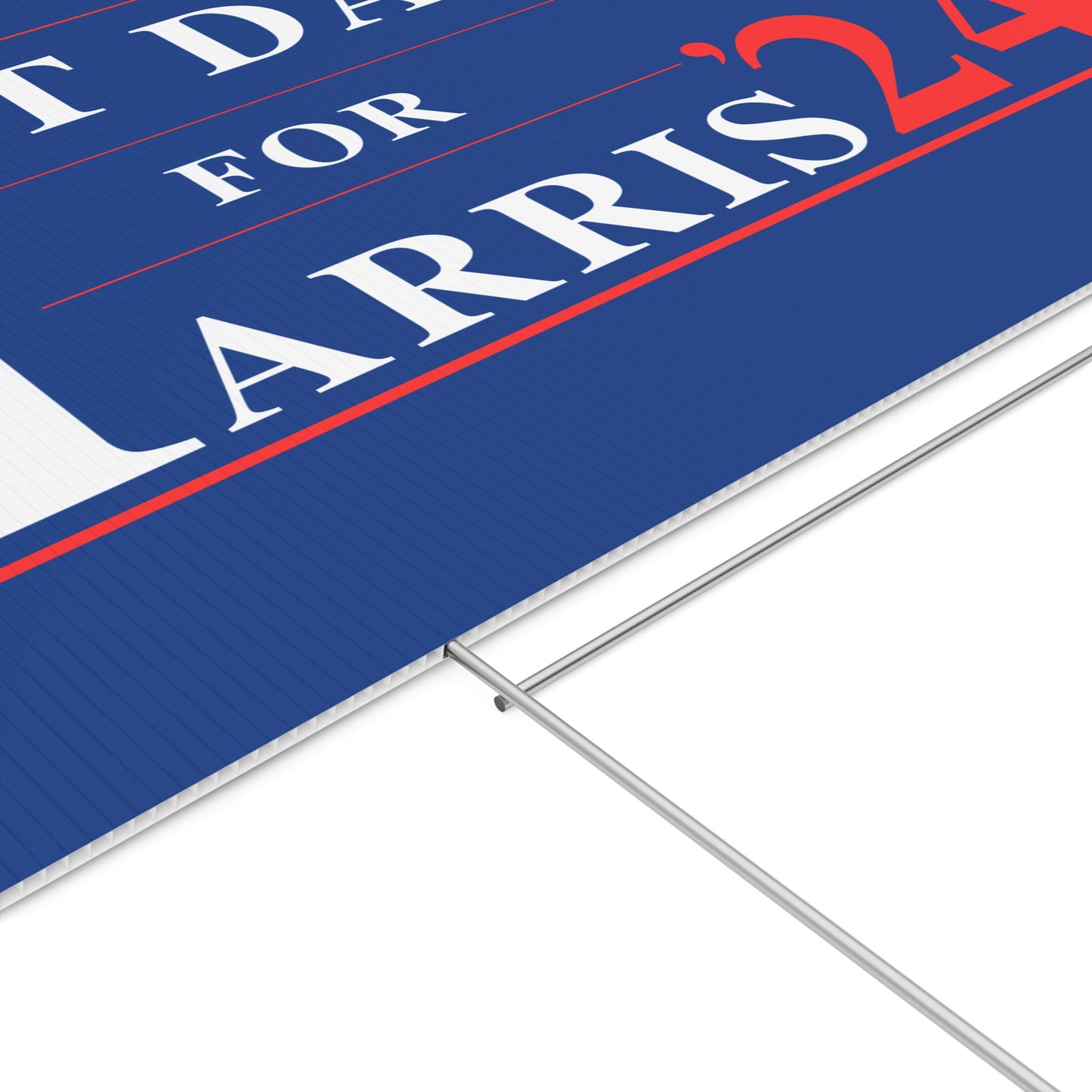 Cat dads for Harris plastic yard sign, Harris For President 2024 lawn sign with metal H-Stake, democrat election sign, Kamala yard sign