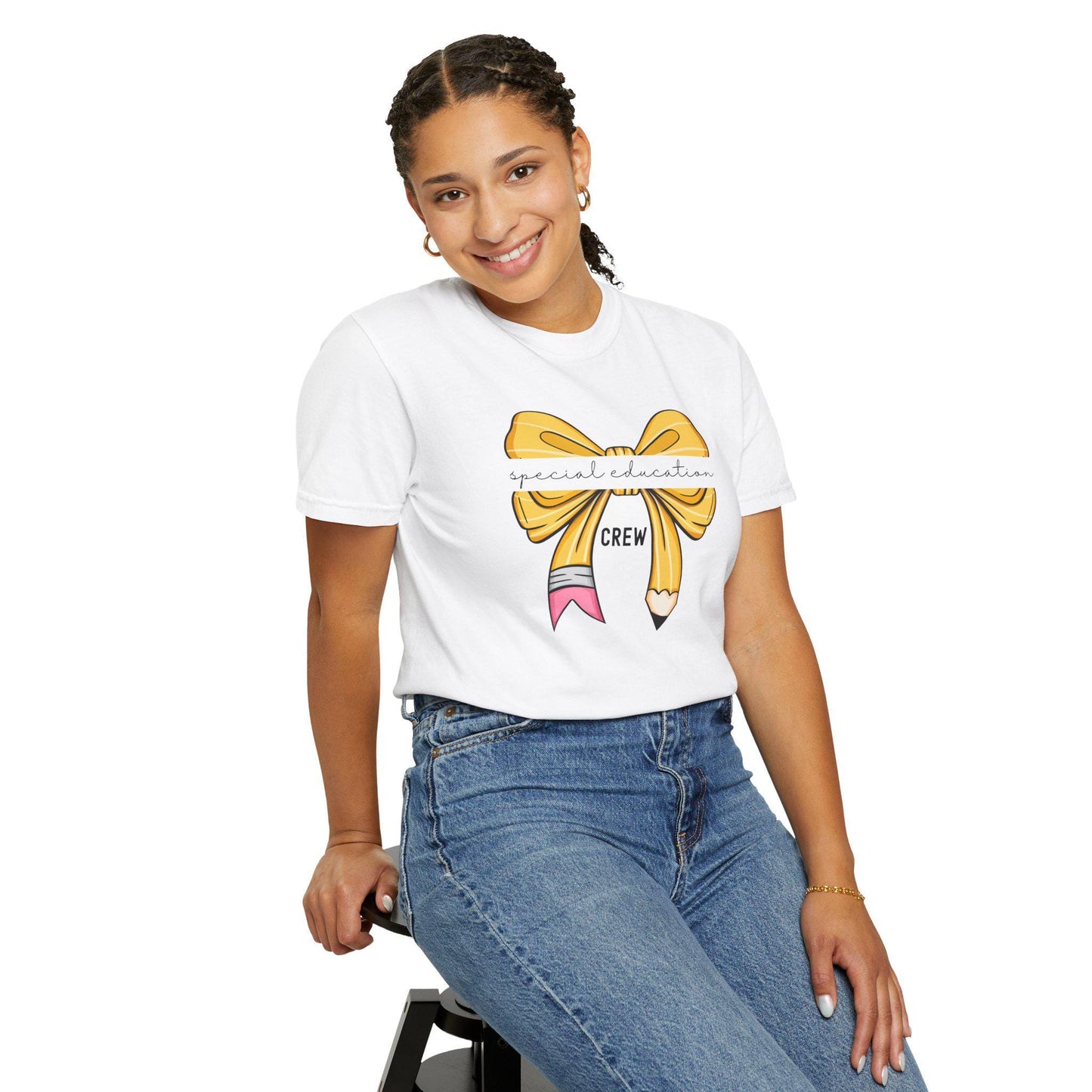 Comfort Colors® special education teacher shirt, coquette bow special ed crew t shirt, sped teacher gift, specials squad shirt, specials tee