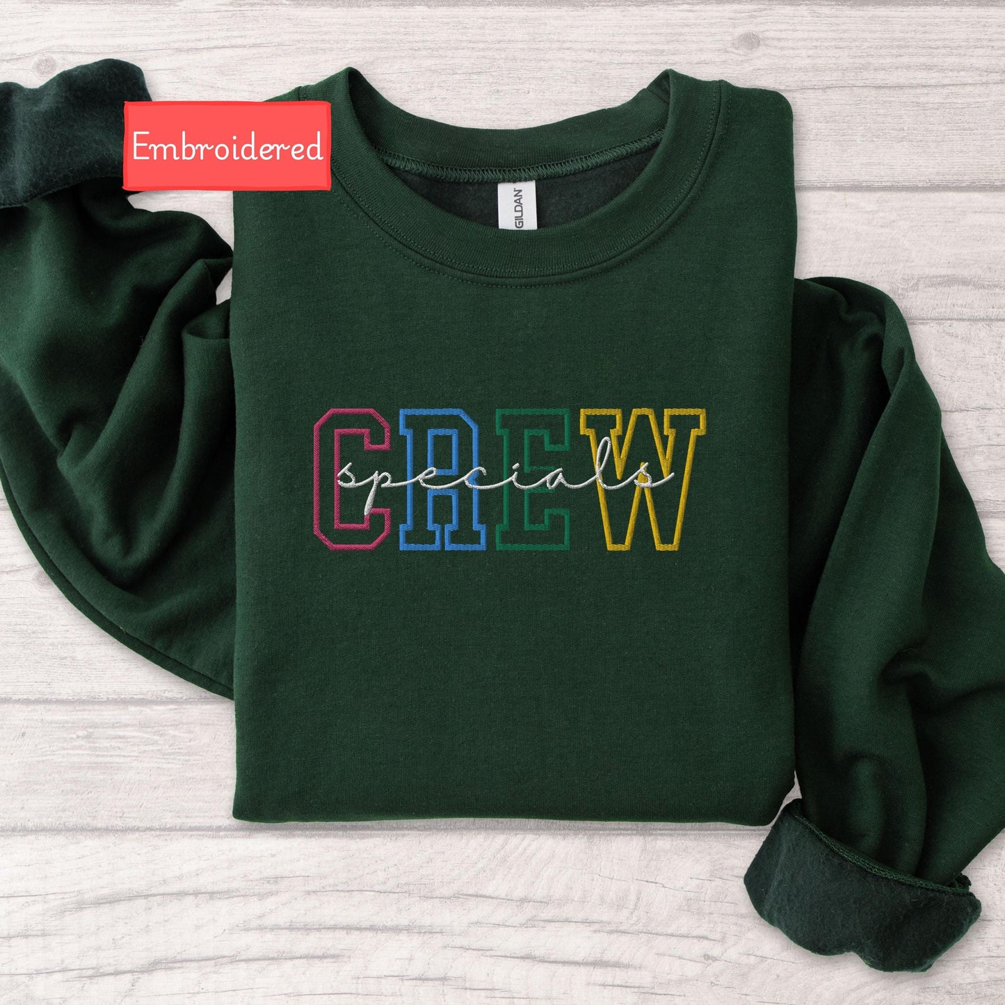Embroidered specials teacher sweatshirt, specials crew sweater, special education sweatshirt, sped teacher gift, specials squad appreciation